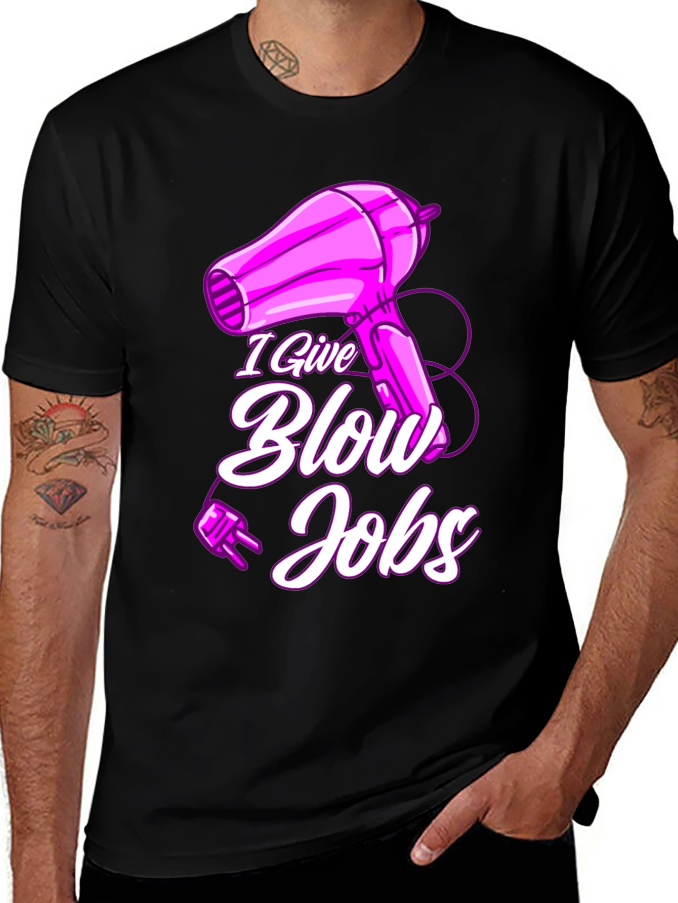 Humorous I Give Blow Jobs T-Shirt