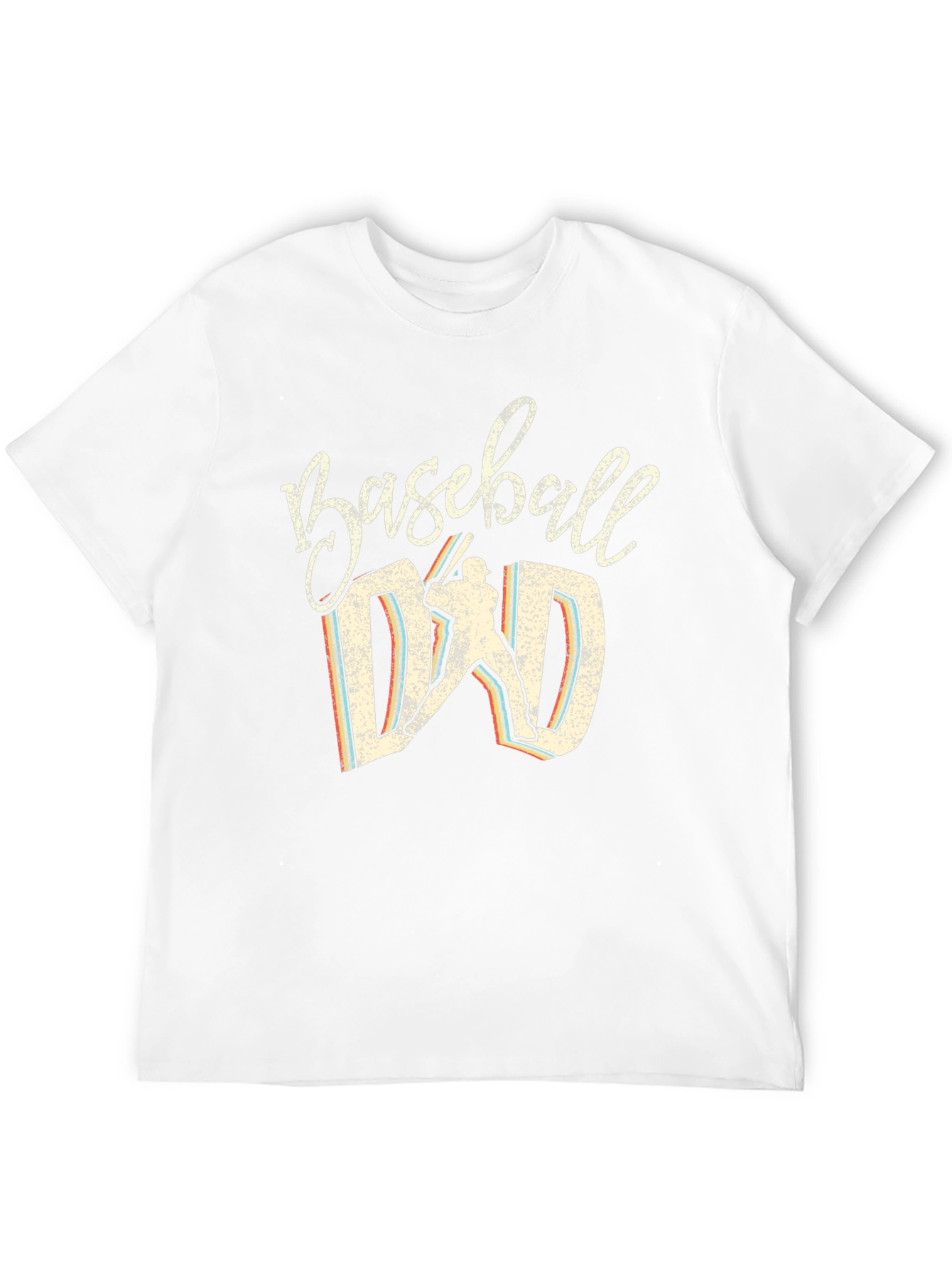 Baseball Dad Graphic Tee - Black Cotton