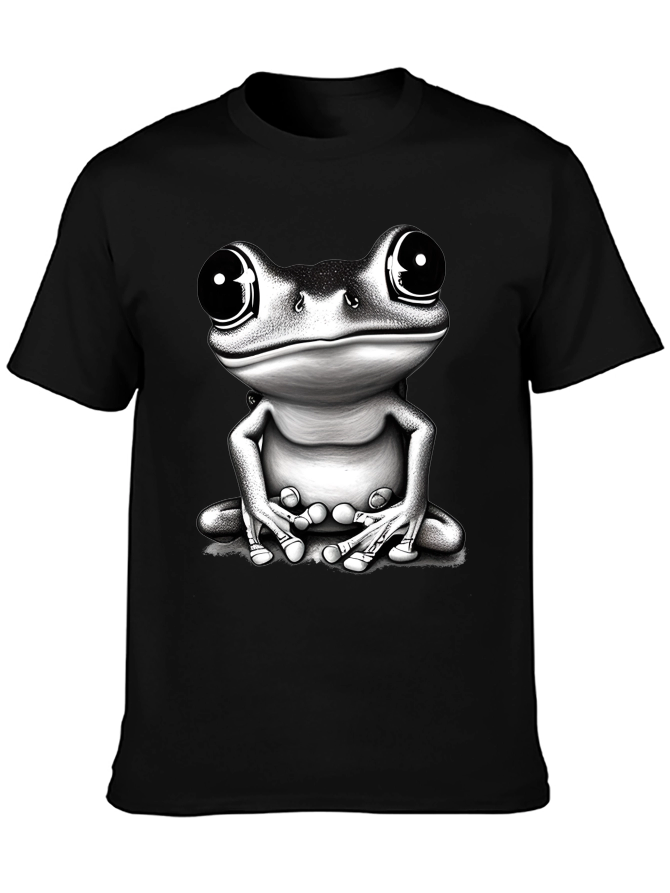 Frog Graphic T-Shirt - Black