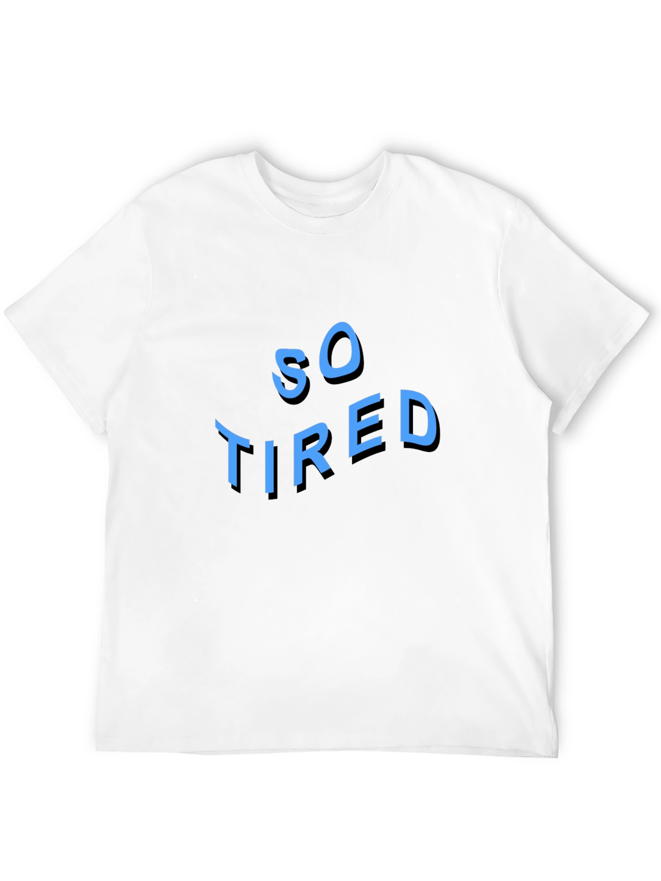 So Tired Graphic Tee - Black