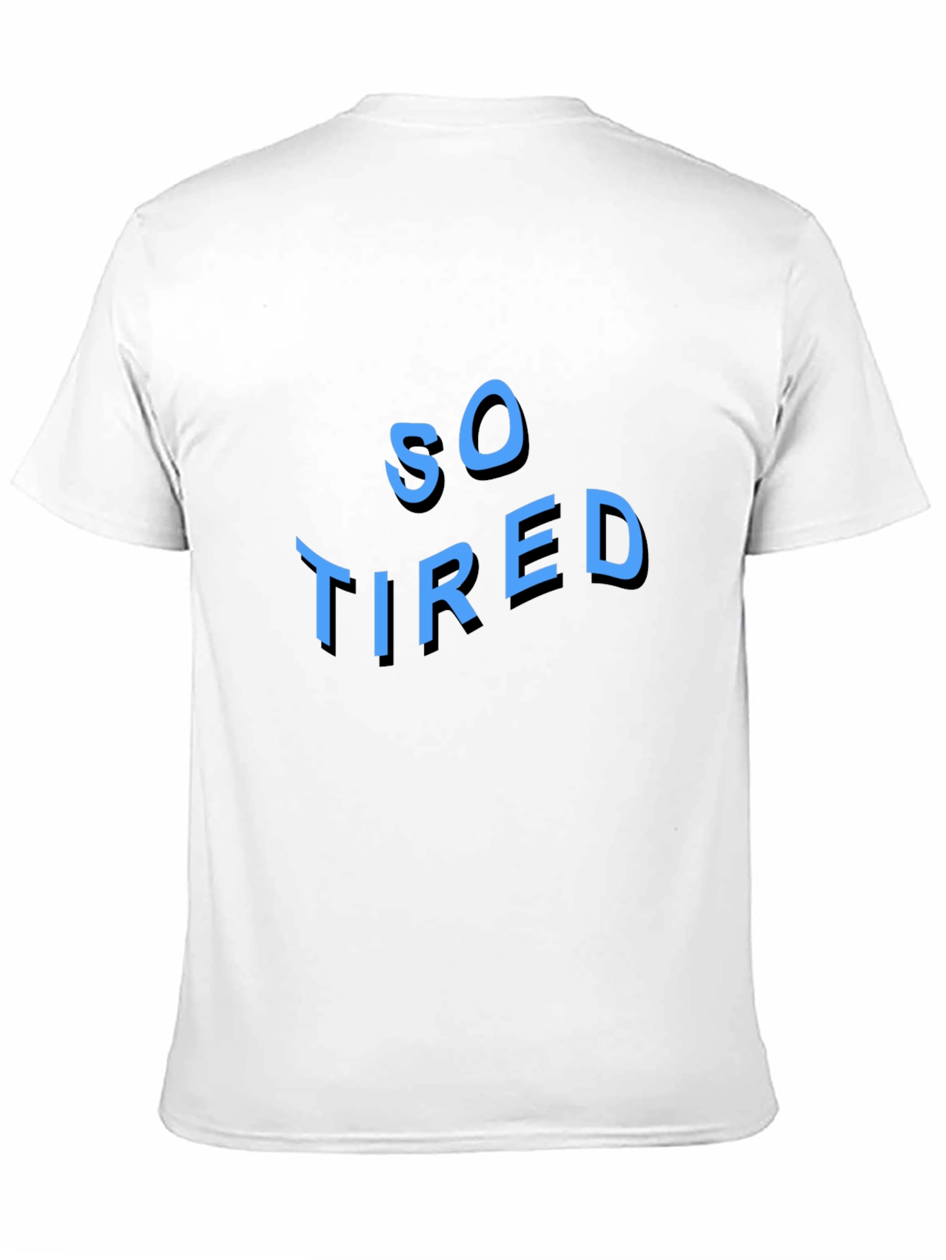 So Tired Graphic Tee - Black