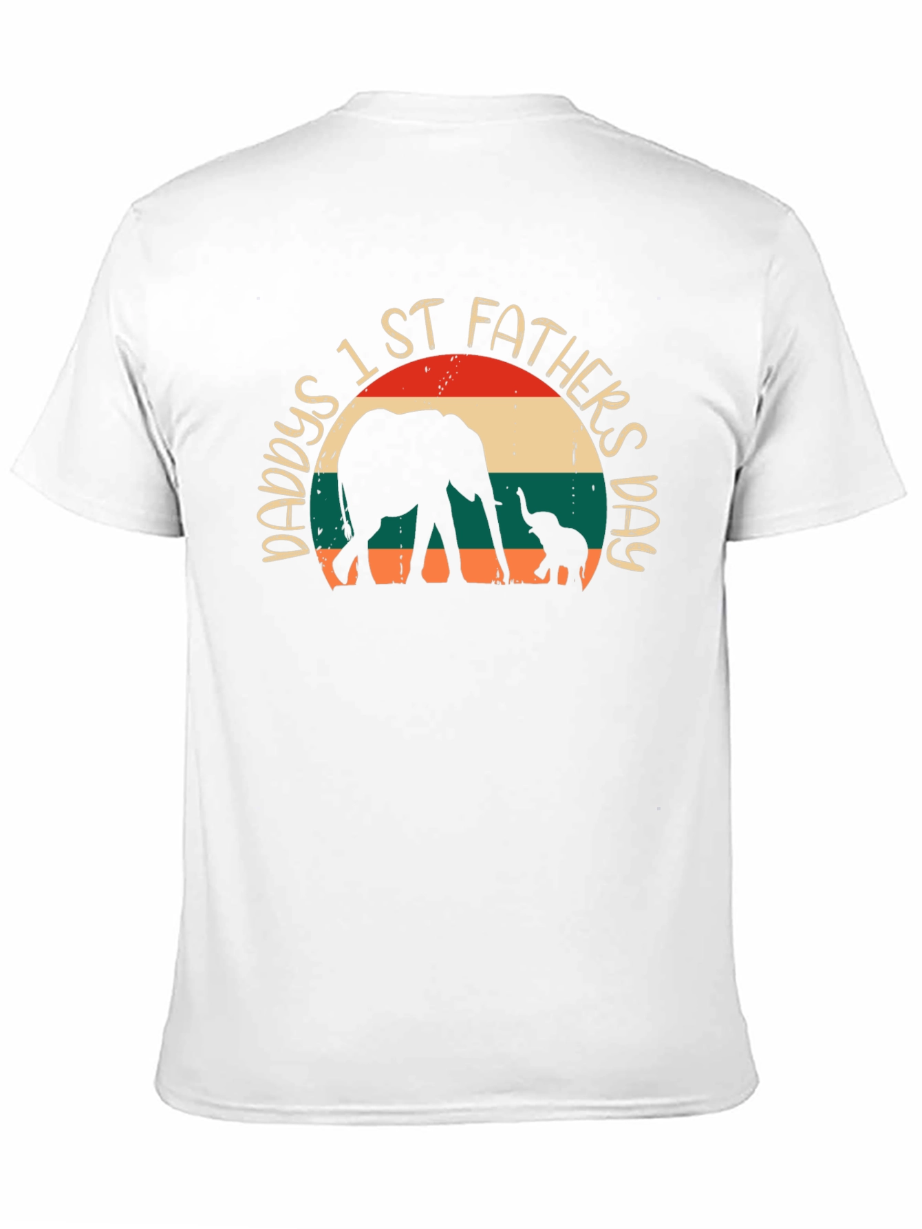 Daddys 1st Fathers Day Elephant T-Shirt