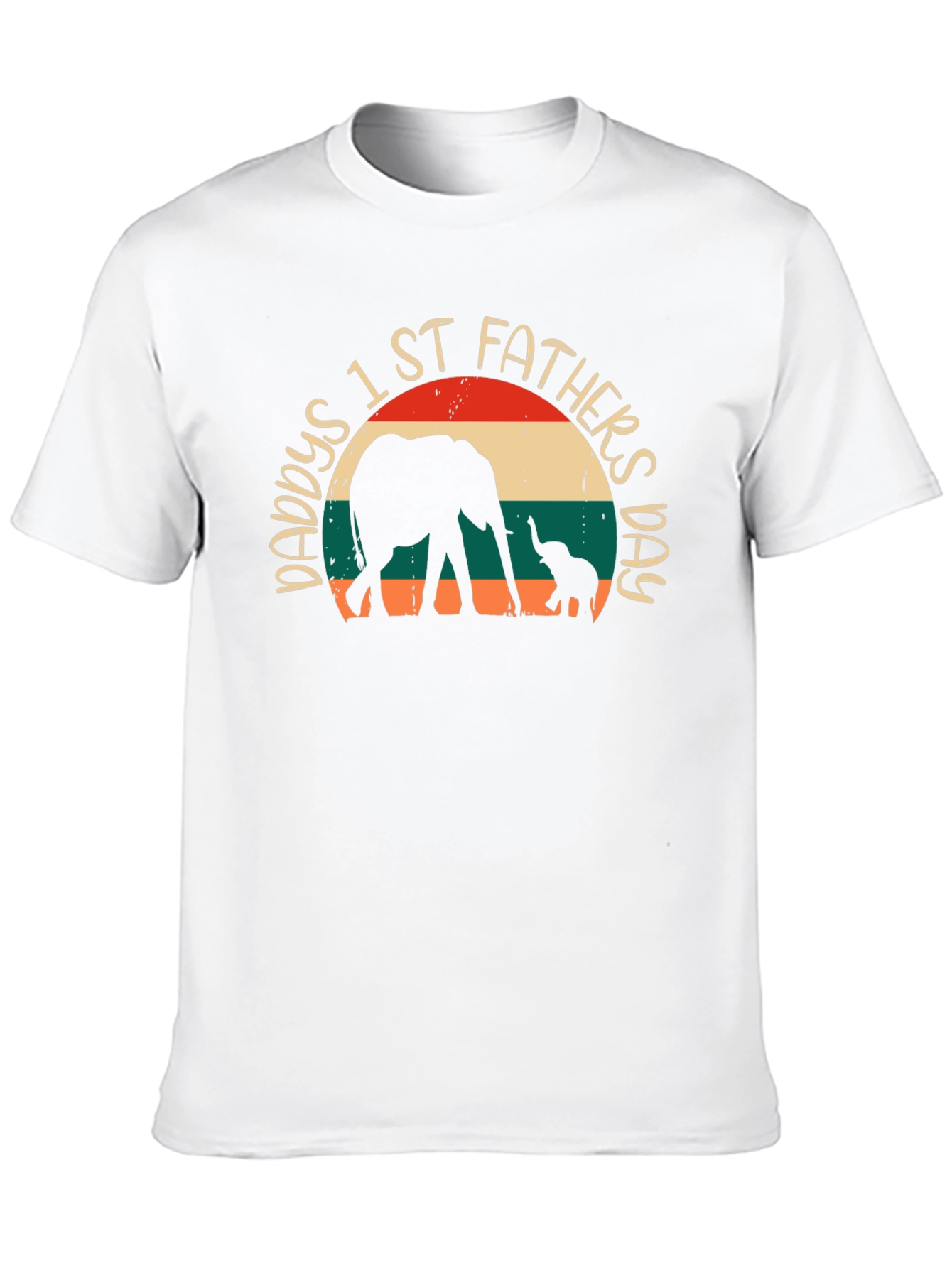Daddys 1st Fathers Day Elephant T-Shirt