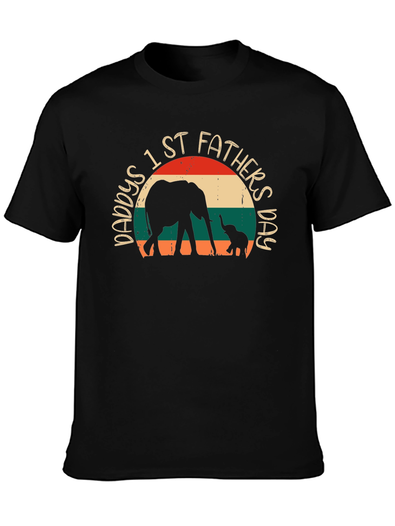 Daddys 1st Fathers Day Elephant T-Shirt