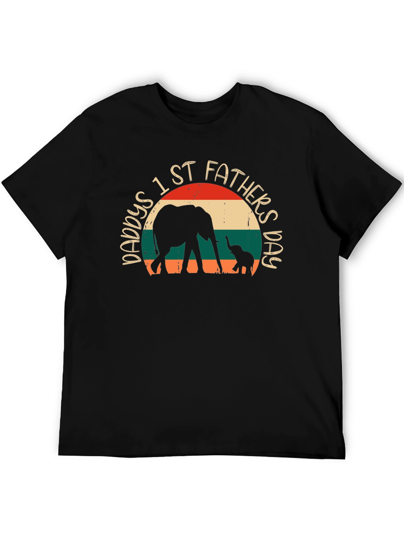 Daddys 1st Fathers Day Elephant T-Shirt