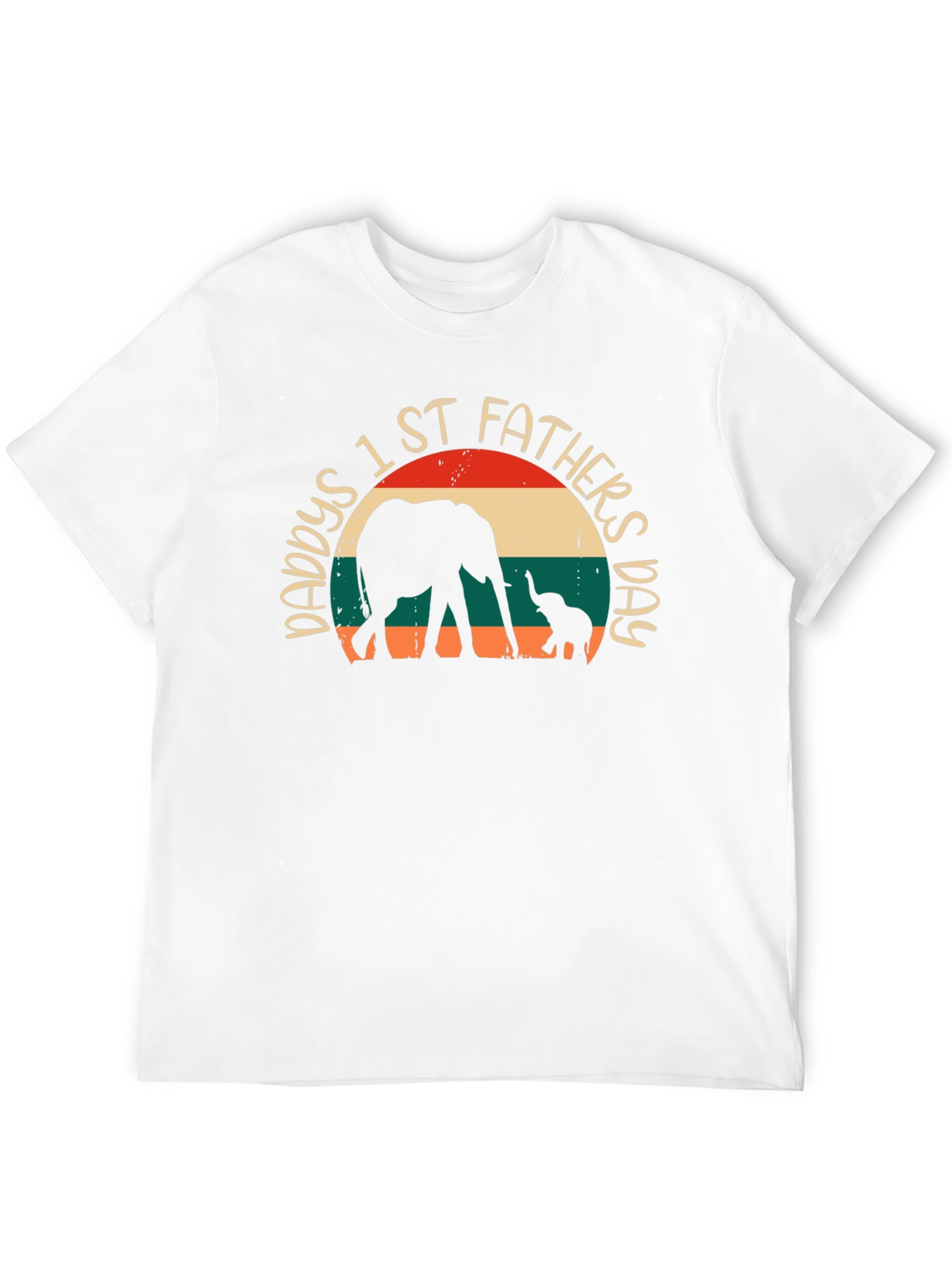 Daddys 1st Fathers Day Elephant T-Shirt