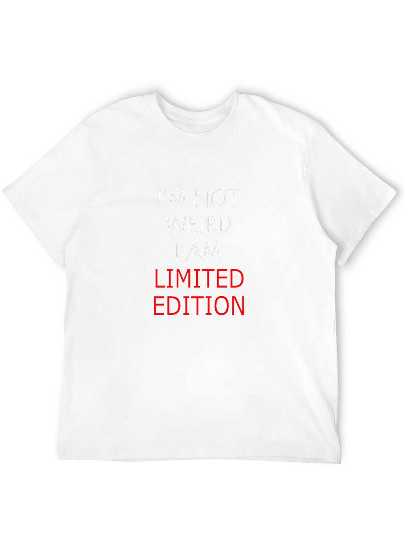 Im Not Weird Limited Edition Black T-Shirt