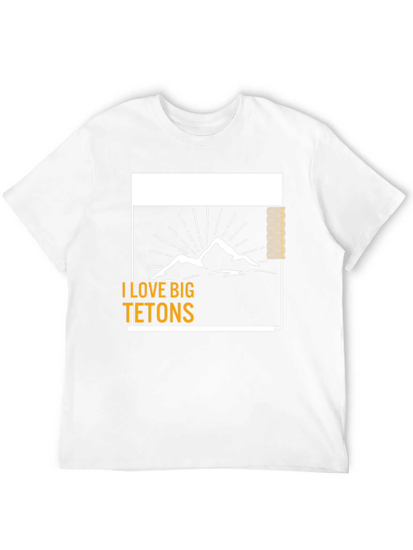 I Love Big Tetons Graphic Tee - Black