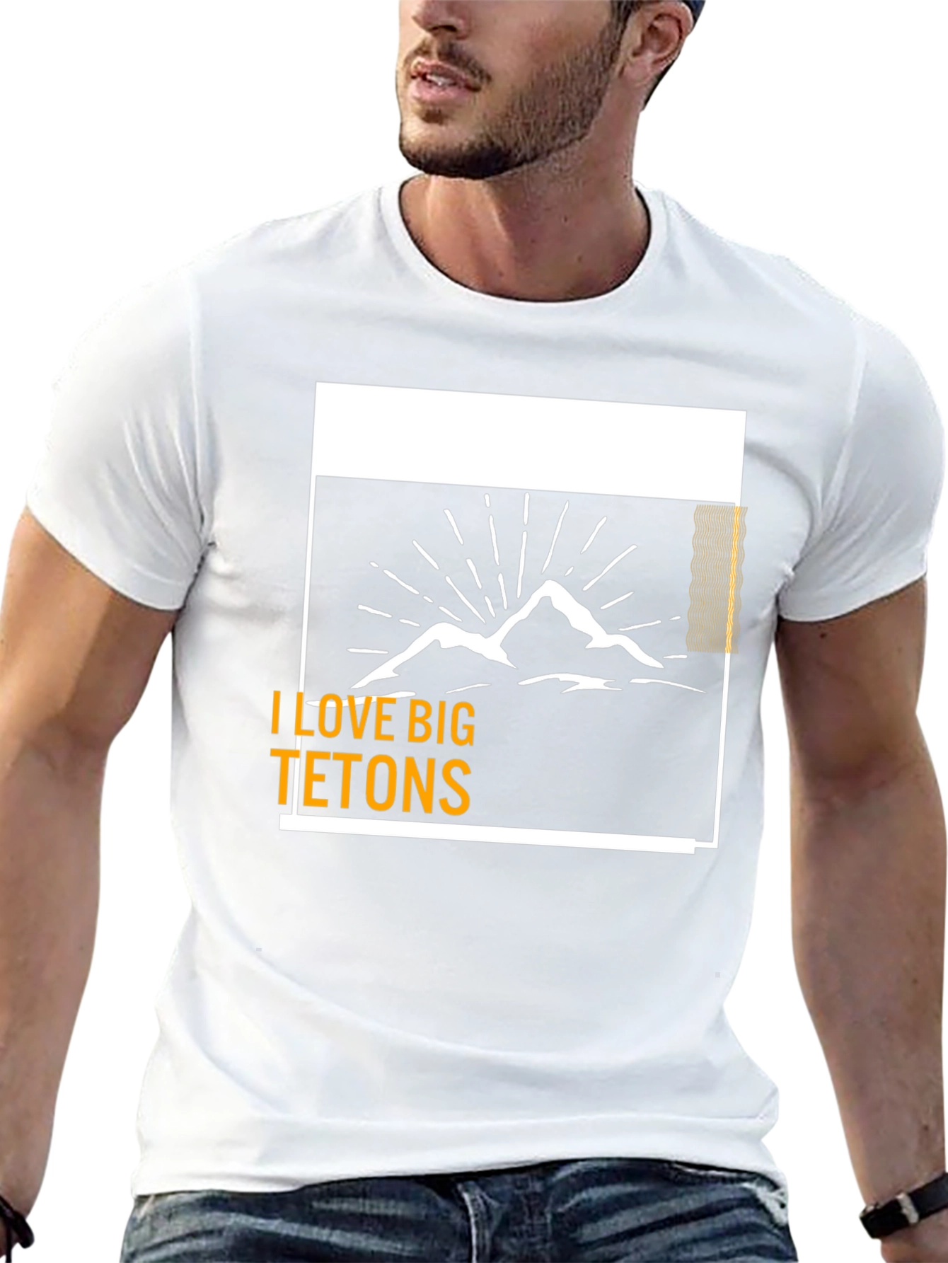 I Love Big Tetons Graphic Tee - Black
