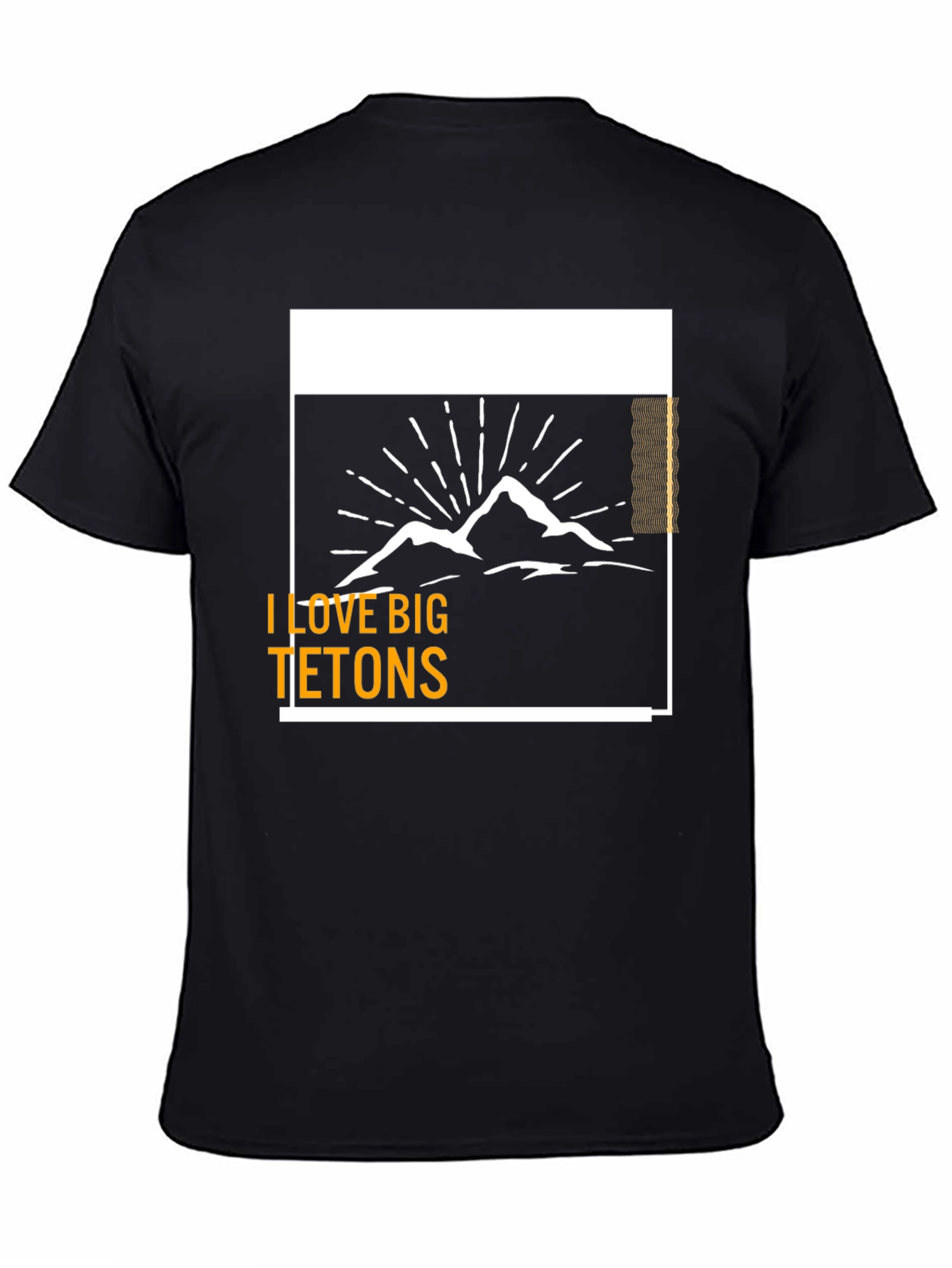 I Love Big Tetons Graphic Tee - Black