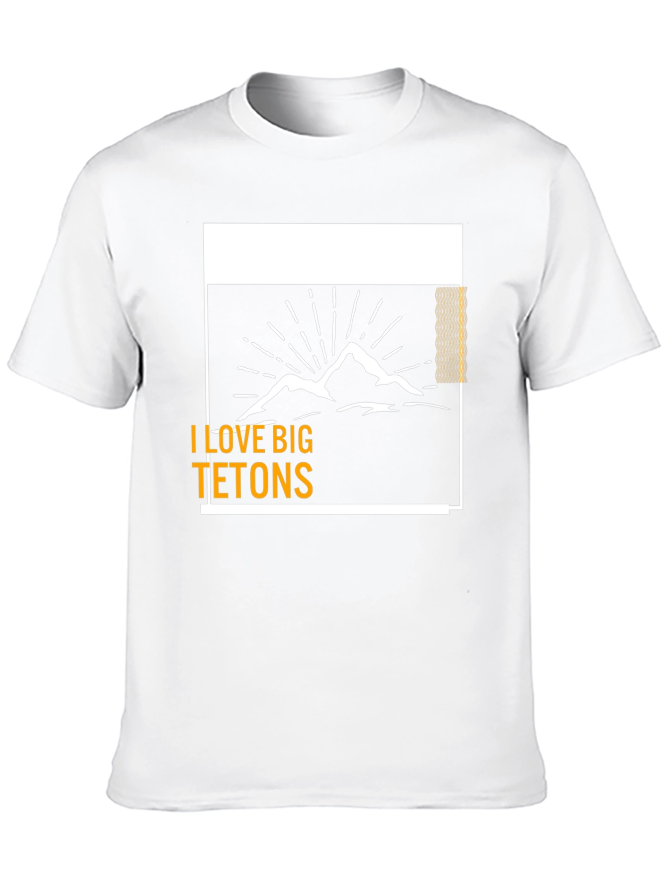 I Love Big Tetons Graphic Tee - Black