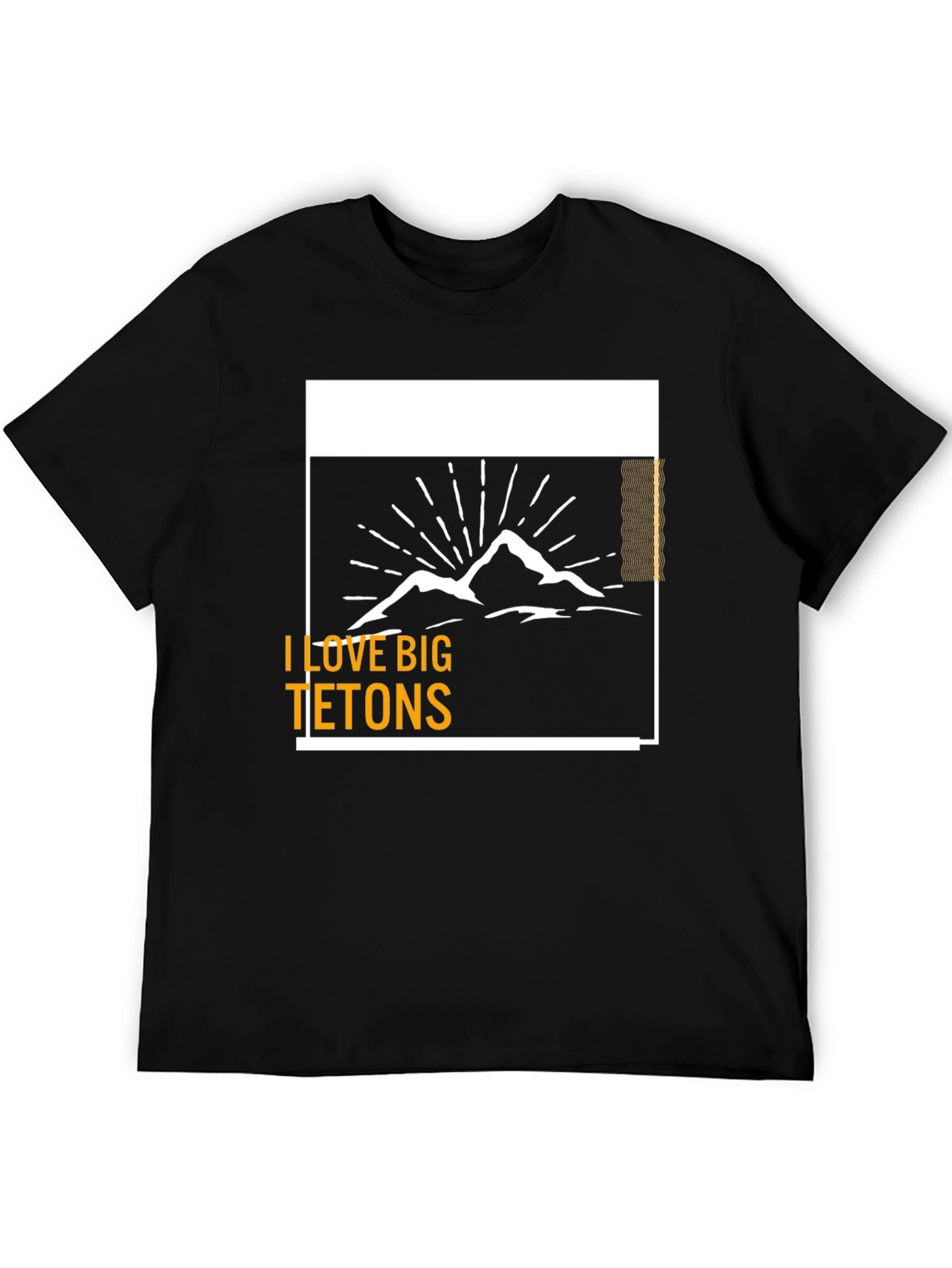 I Love Big Tetons Graphic Tee - Black