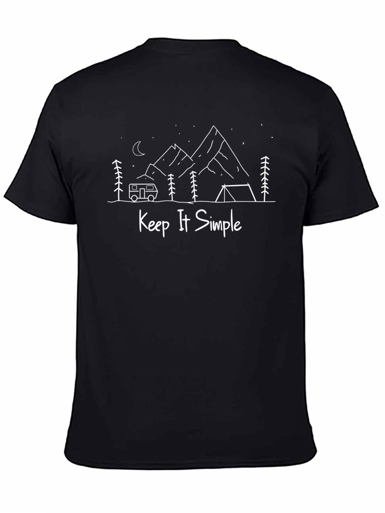 Keep It Simple Camping T-Shirt - Mountains Tent RV