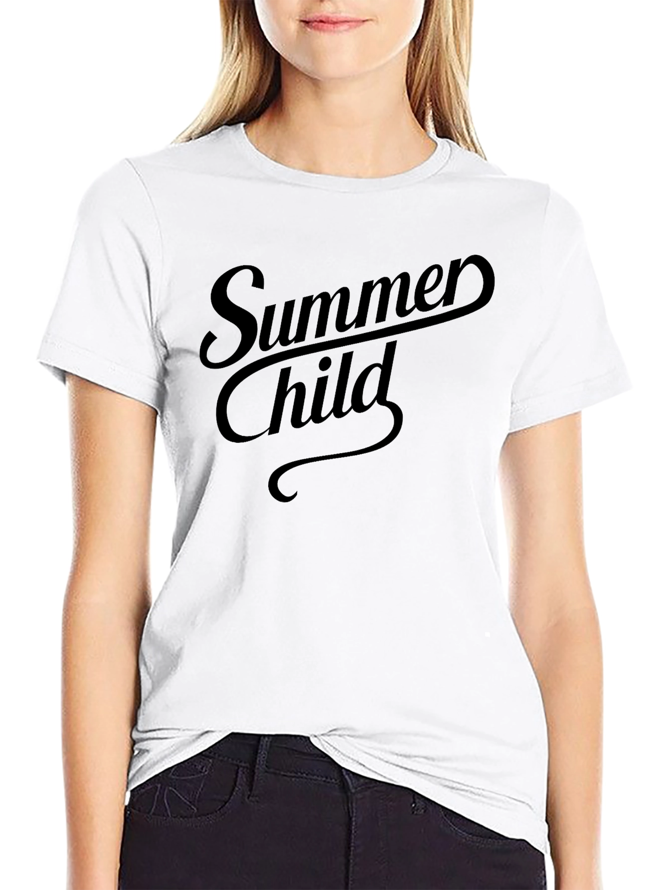 Summer Child Graphic Tee - Soft Cotton Casual Top