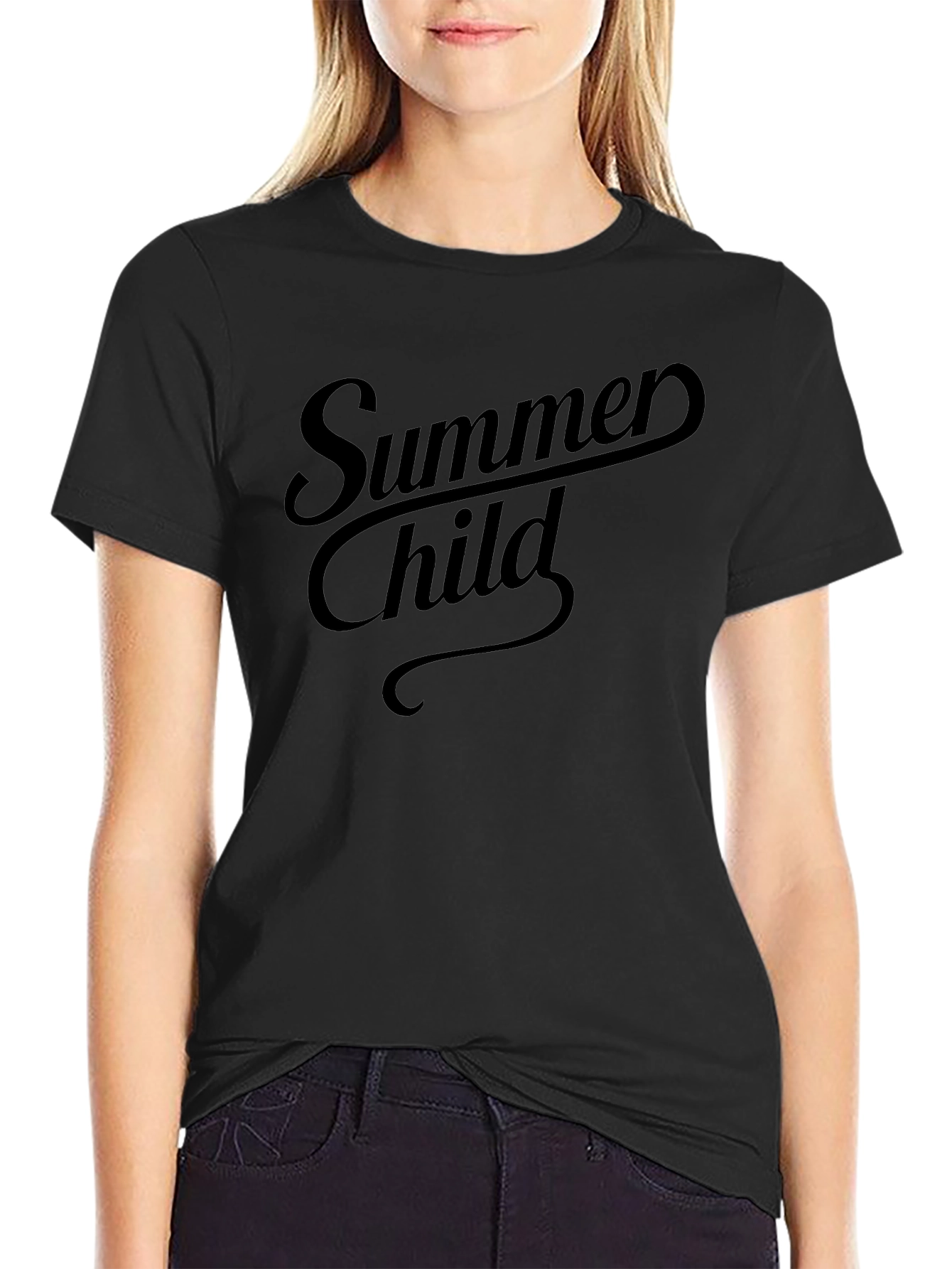 Summer Child Graphic Tee - Soft Cotton Casual Top