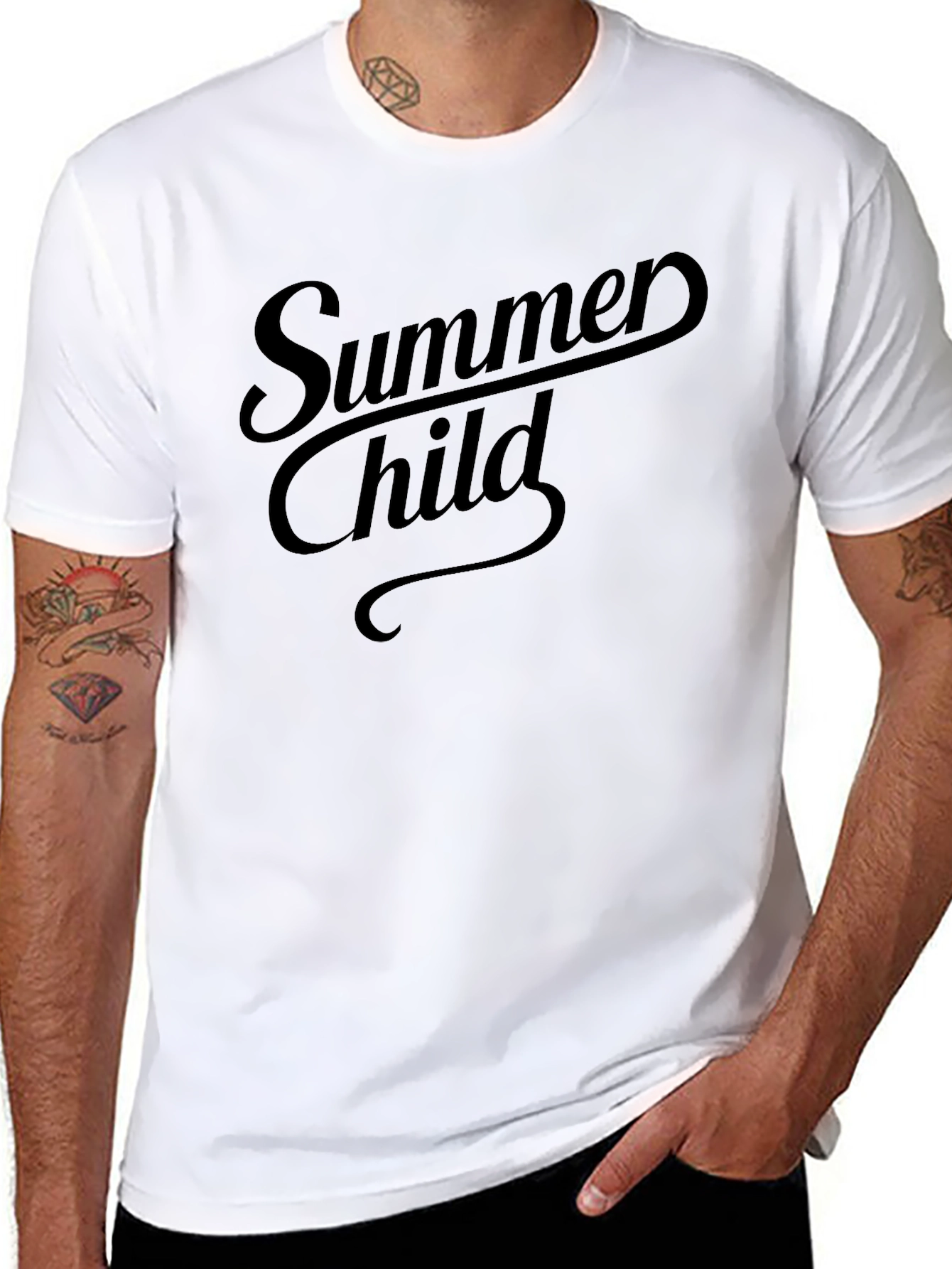 Summer Child Graphic Tee - Soft Cotton Casual Top