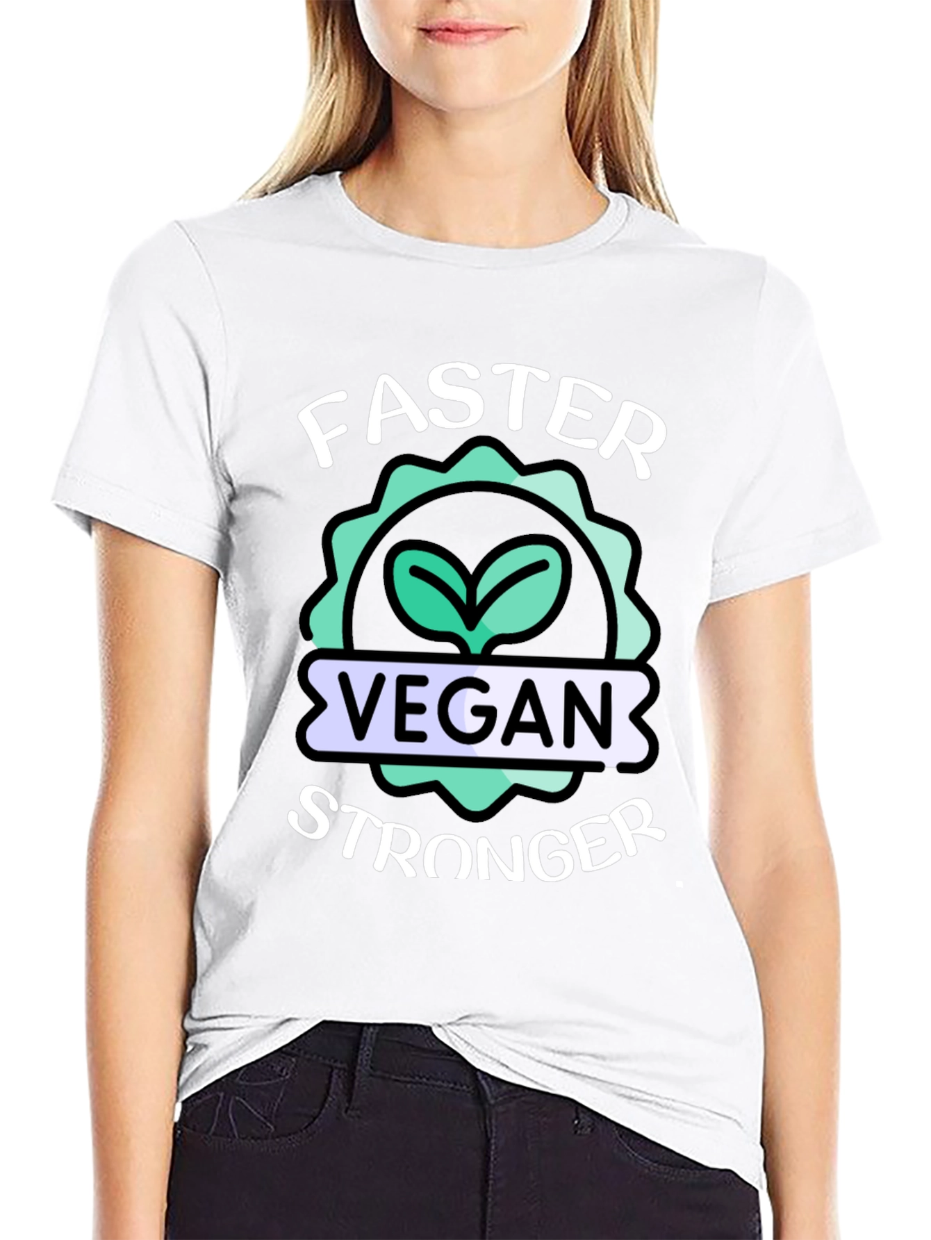 Vegan Stronger Faster T-Shirt