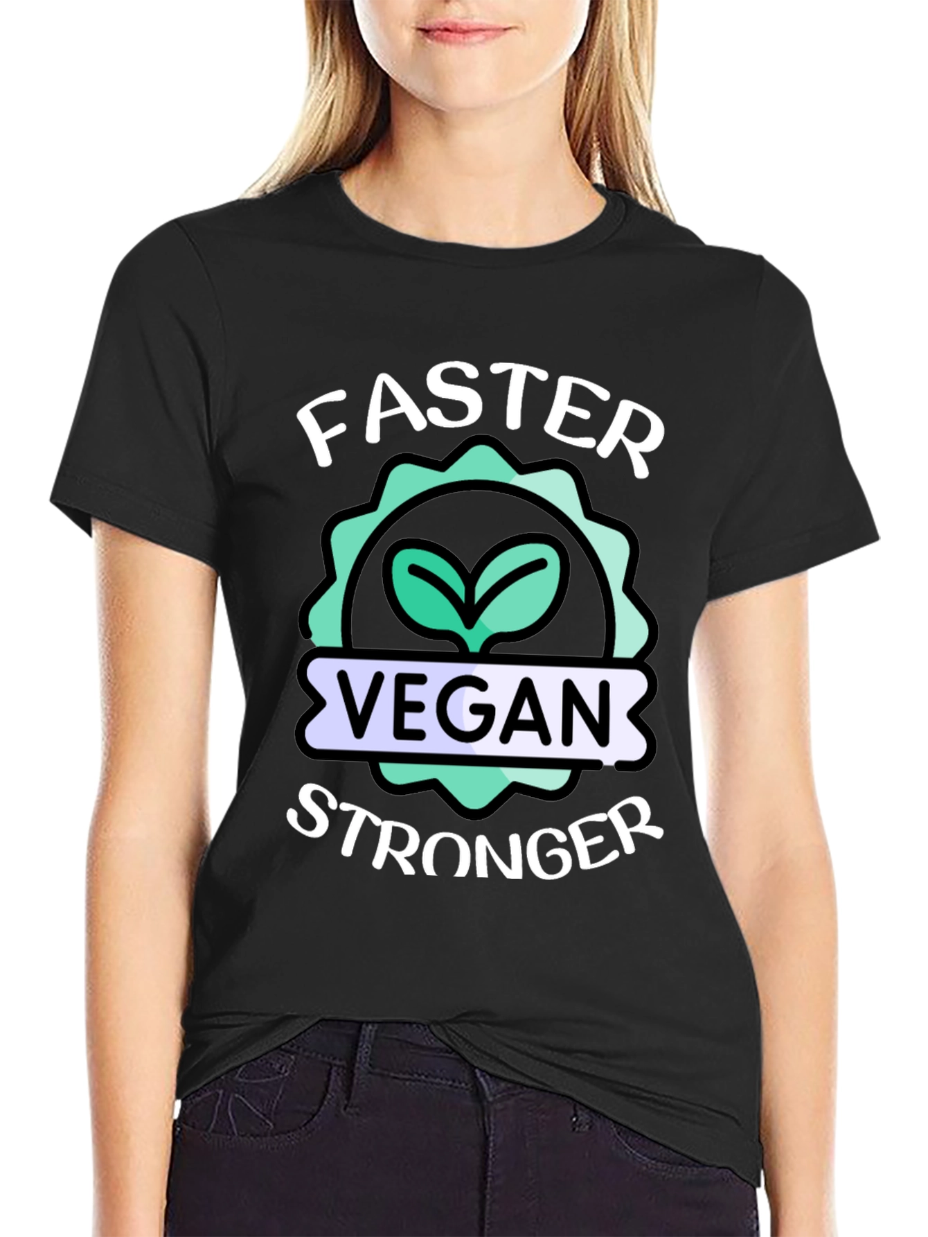 Vegan Stronger Faster T-Shirt