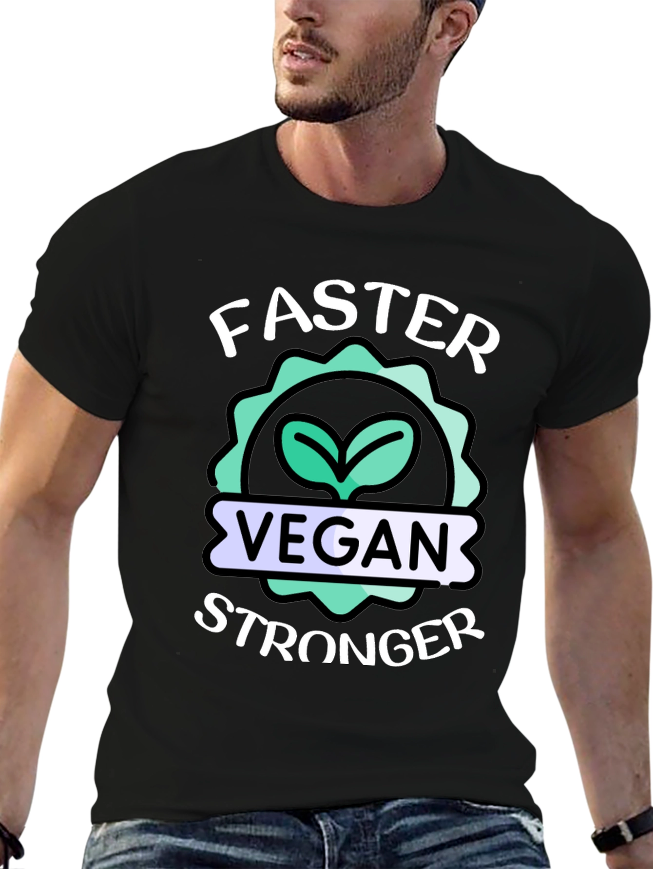 Vegan Stronger Faster T-Shirt