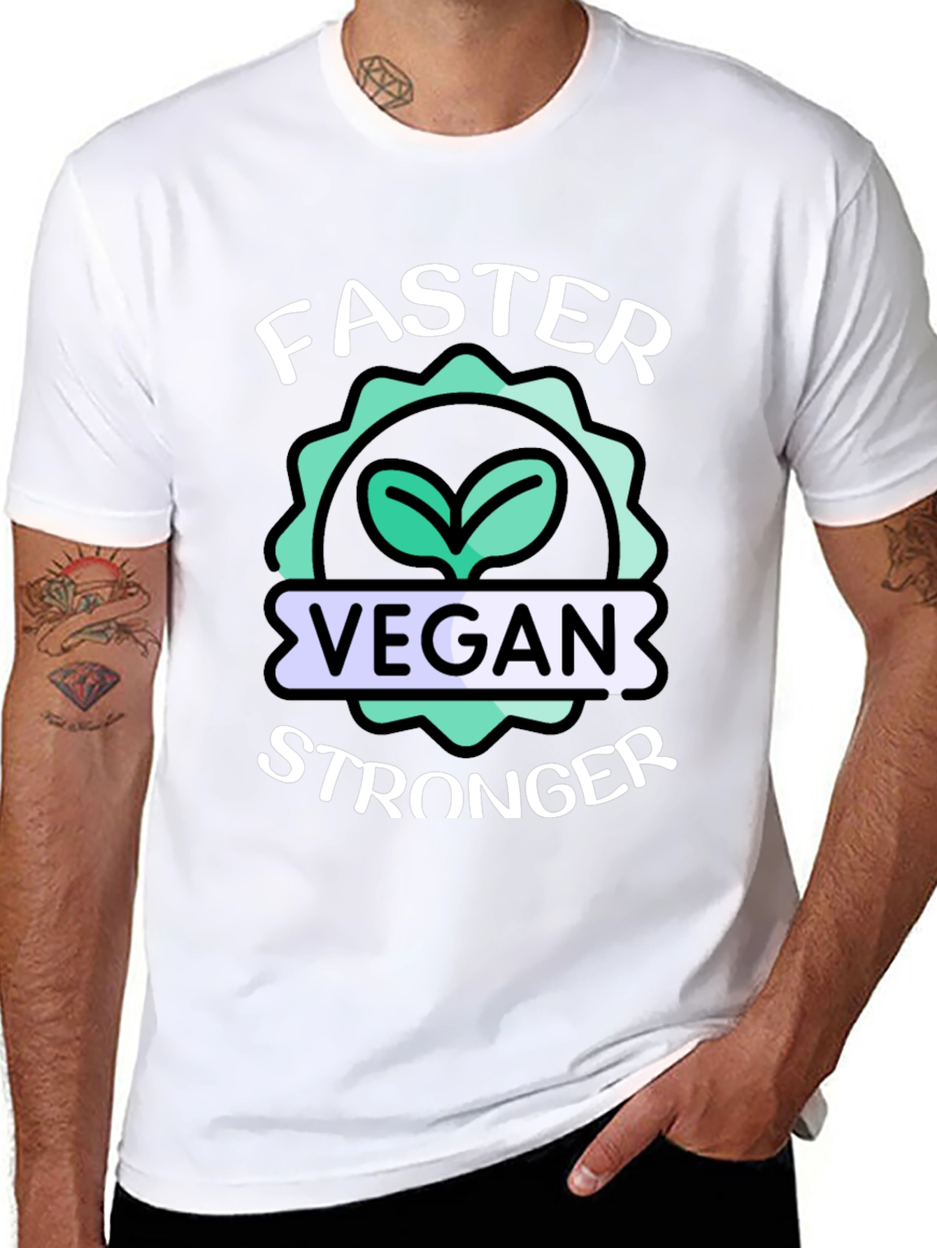 Vegan Stronger Faster T-Shirt