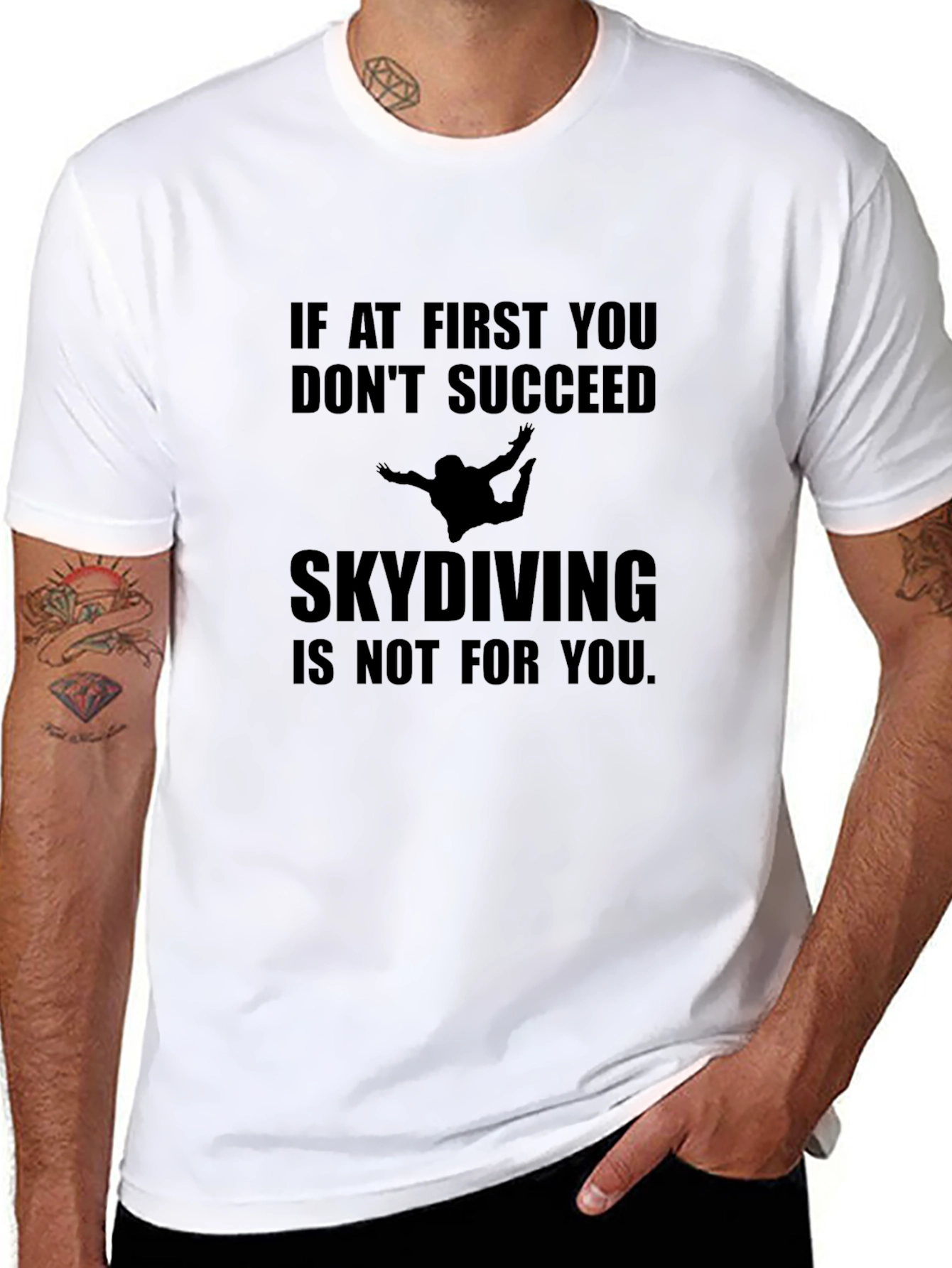 Skydiving Humor Graphic T-Shirt