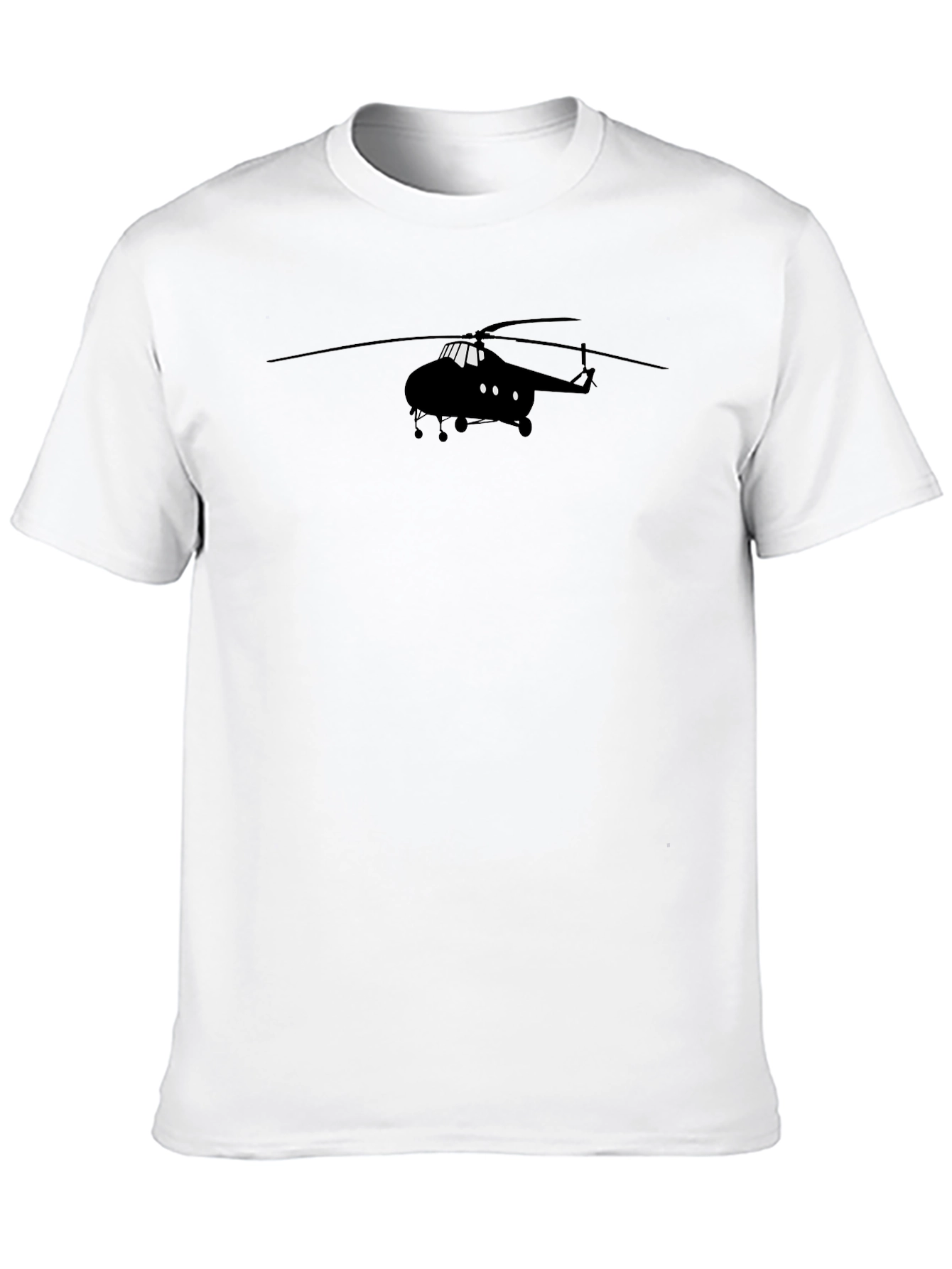 Black Helicopter Graphic T-Shirt