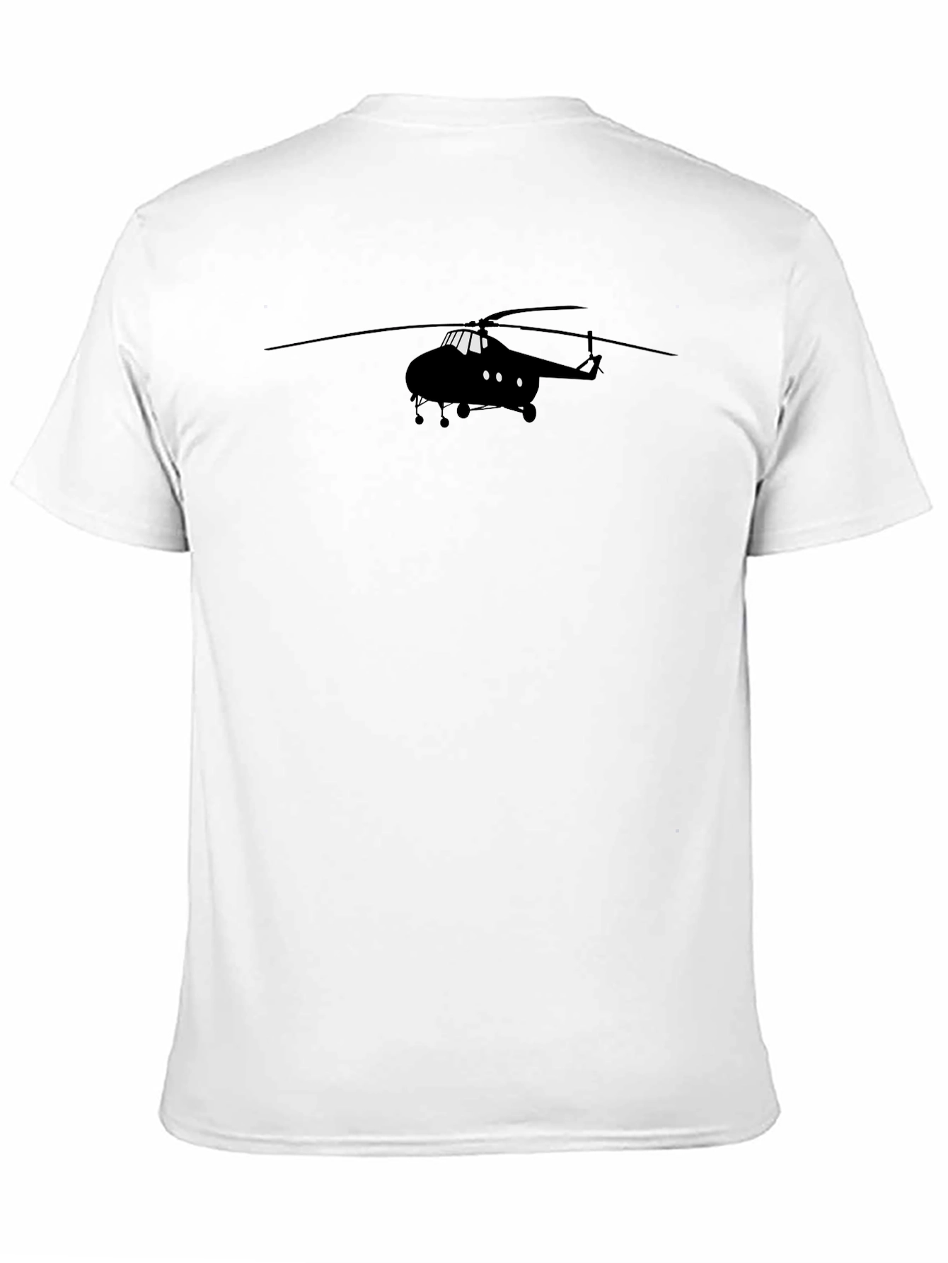 Black Helicopter Graphic T-Shirt