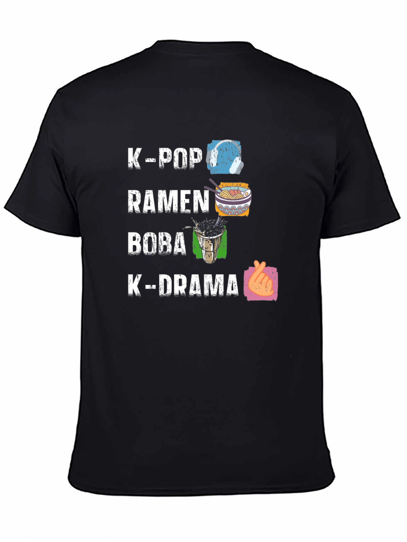 K-Pop Ramen Boba K-Drama Graphic Tee