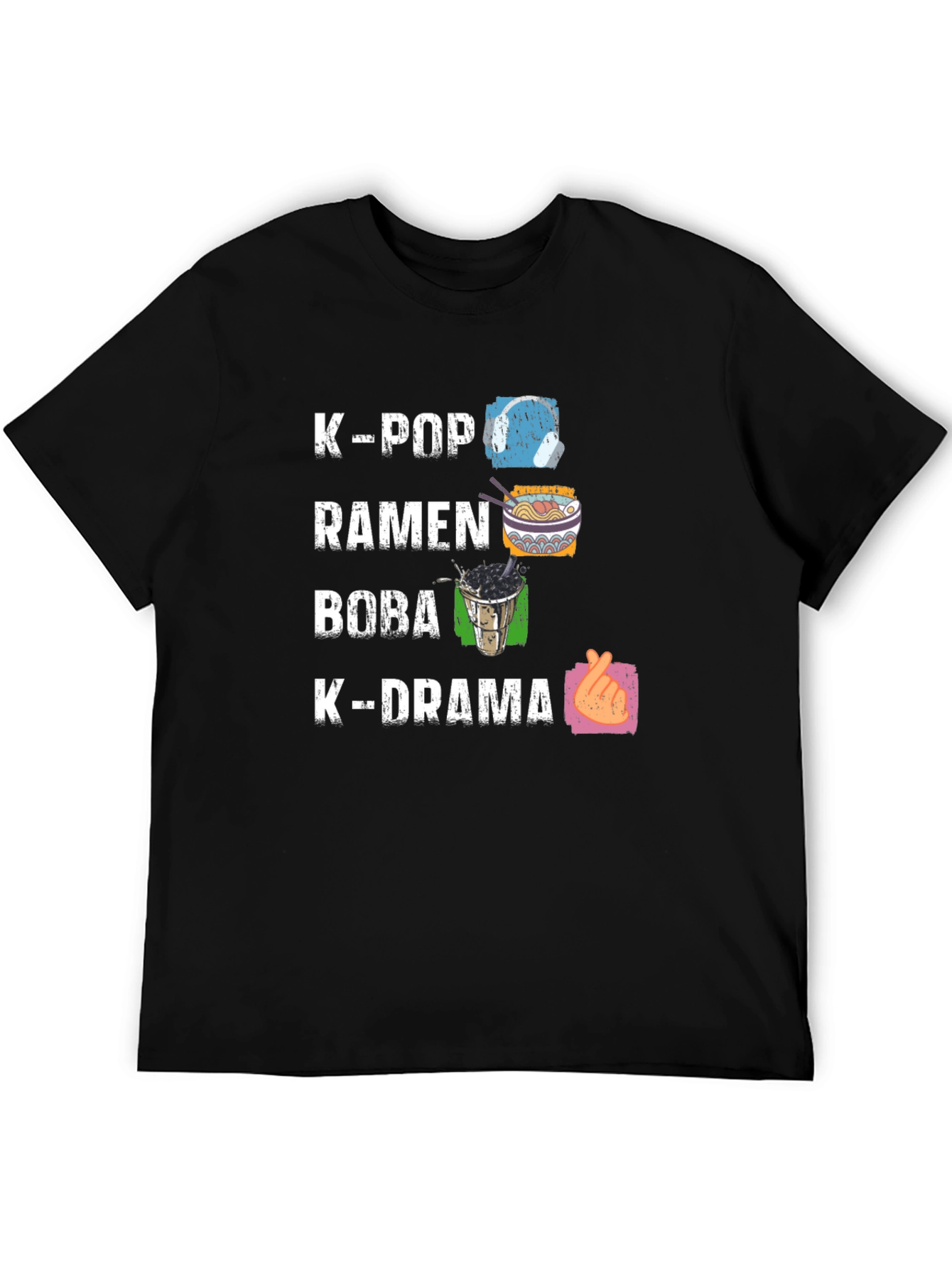 K-Pop Ramen Boba K-Drama Graphic Tee