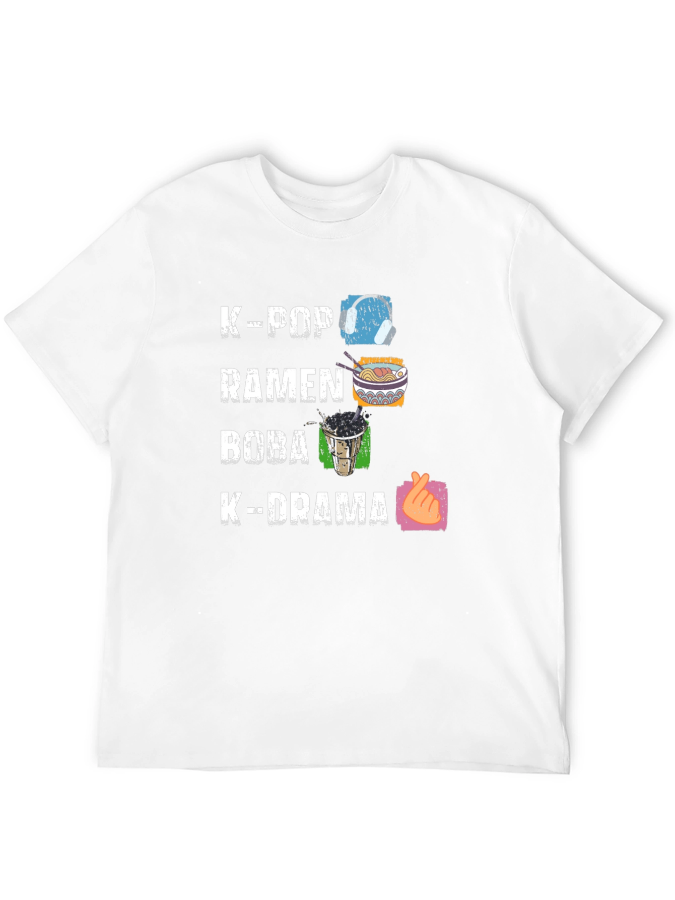 K-Pop Ramen Boba K-Drama Graphic Tee