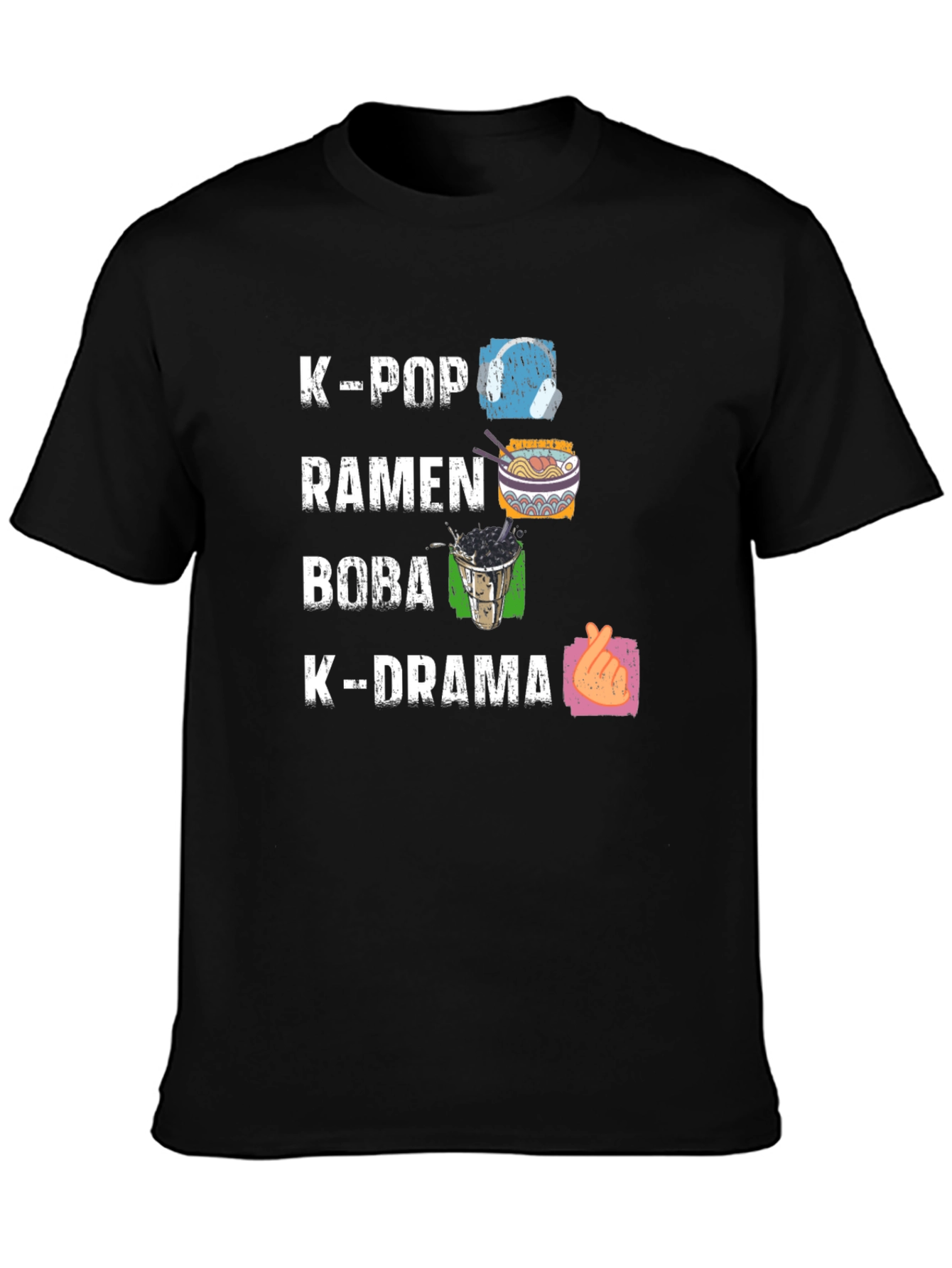 K-Pop Ramen Boba K-Drama Graphic Tee