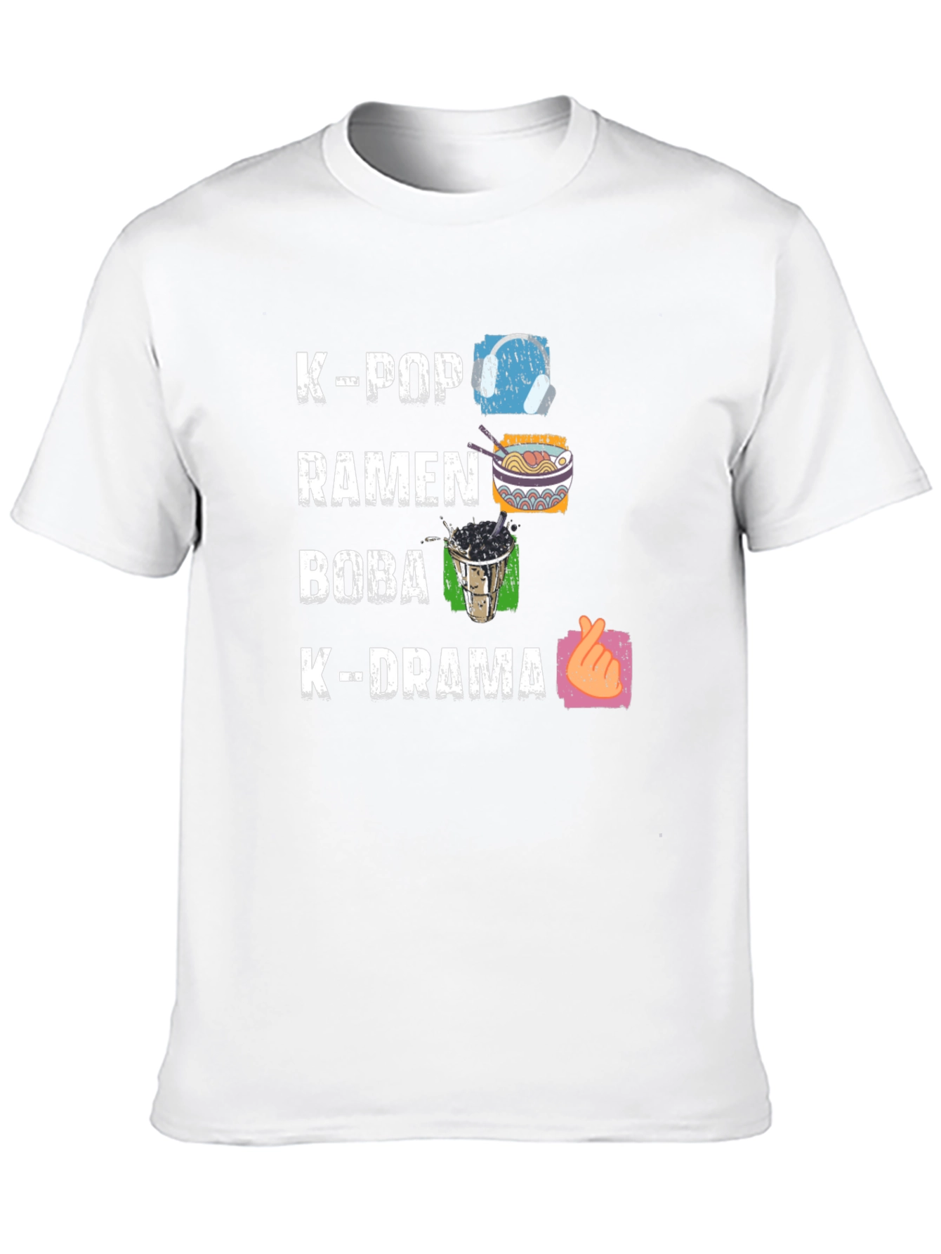 K-Pop Ramen Boba K-Drama Graphic Tee