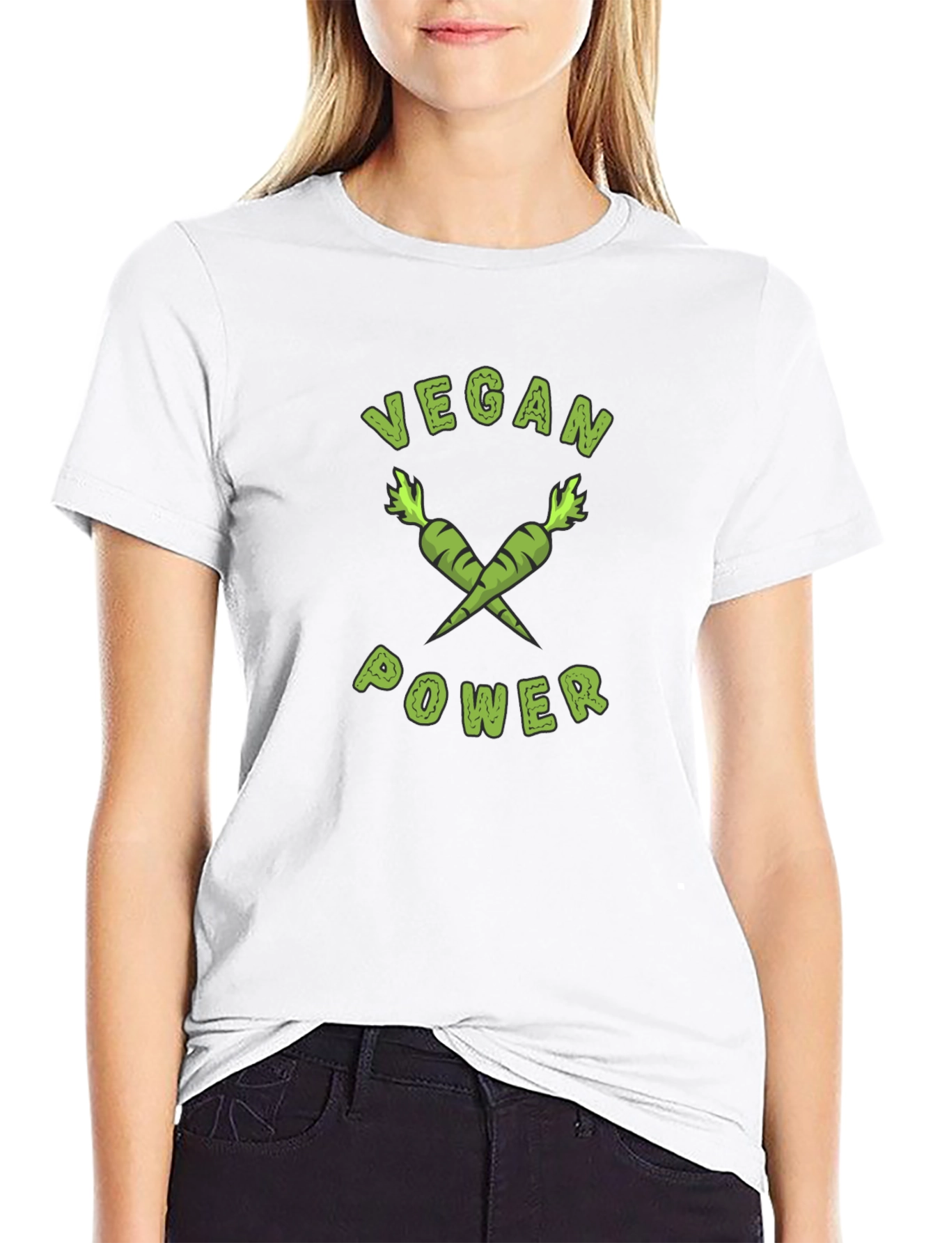 Vegan Power T-Shirt - Carrot Graphic Tee