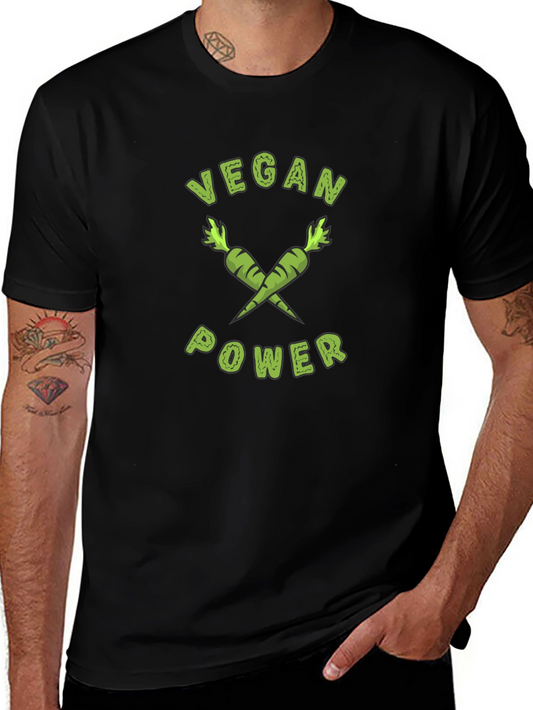 Vegan Power T-Shirt - Carrot Graphic Tee