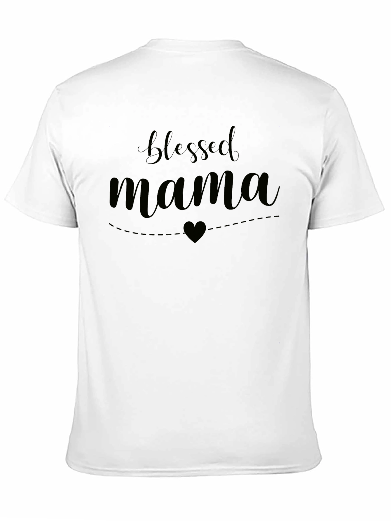 Blessed Mama Graphic Tee - Soft Black T-Shirt