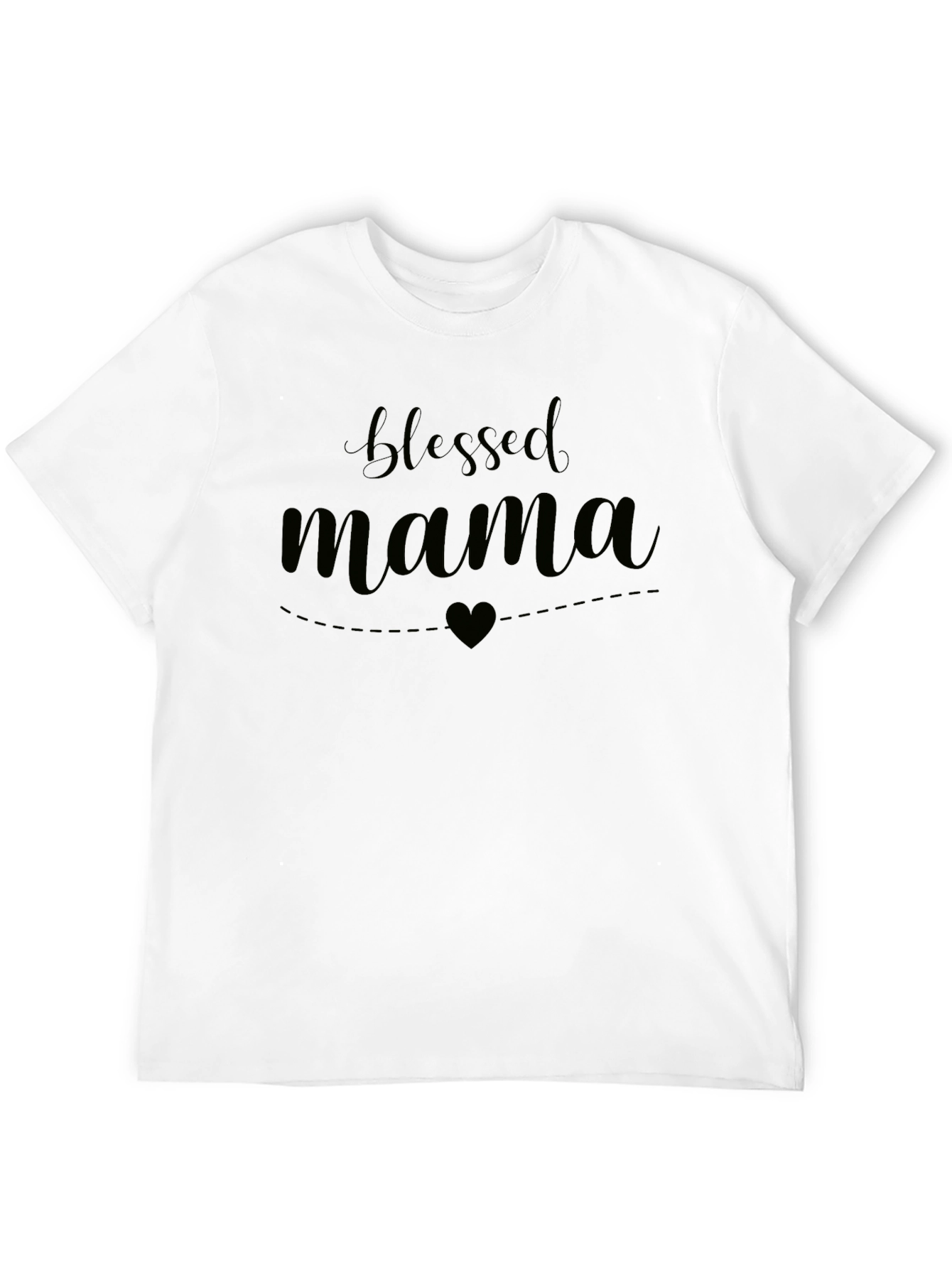 Blessed Mama Graphic Tee - Soft Black T-Shirt