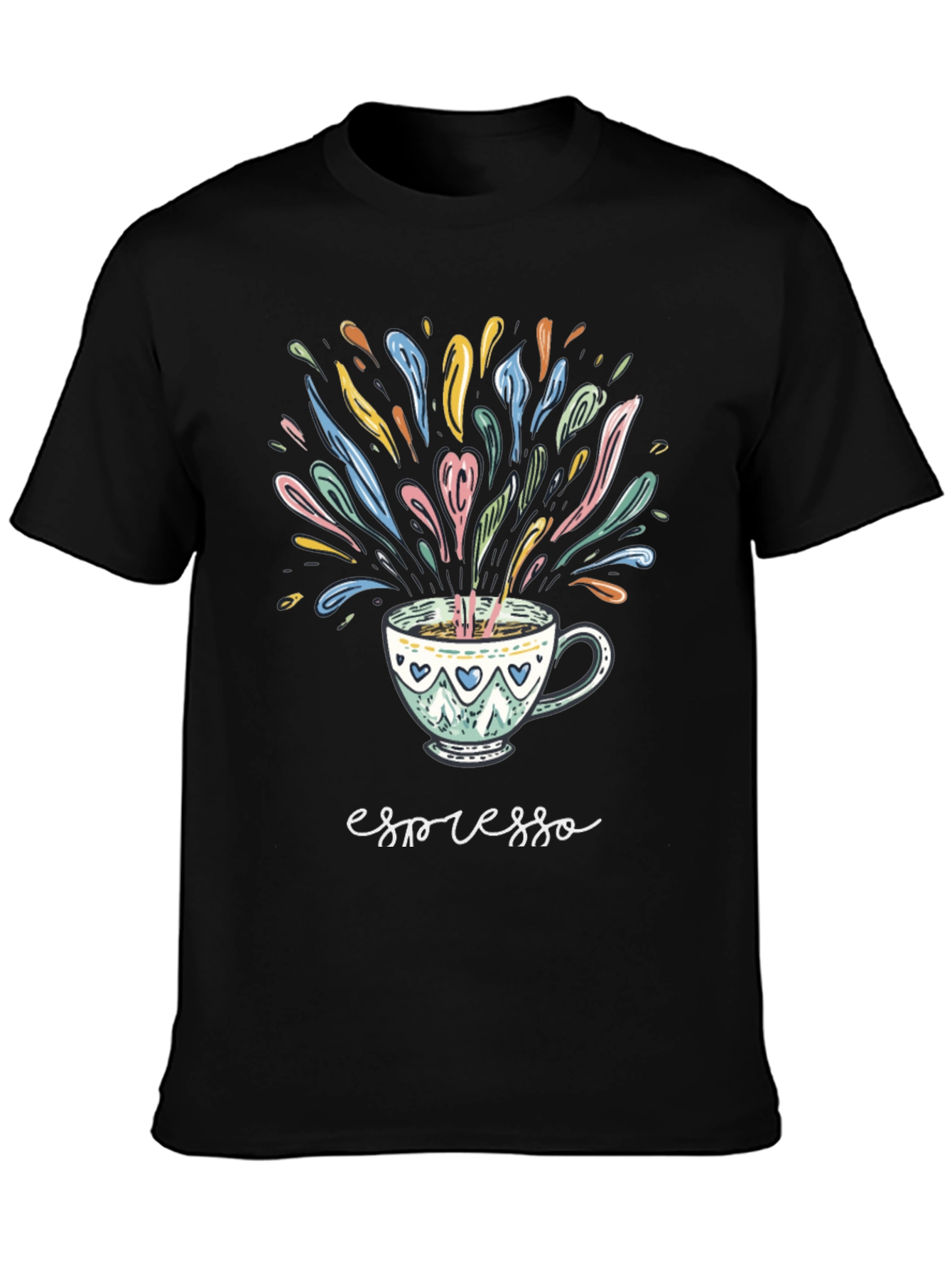 Espresso Art T-Shirt - Stylish Coffee Lover Tee