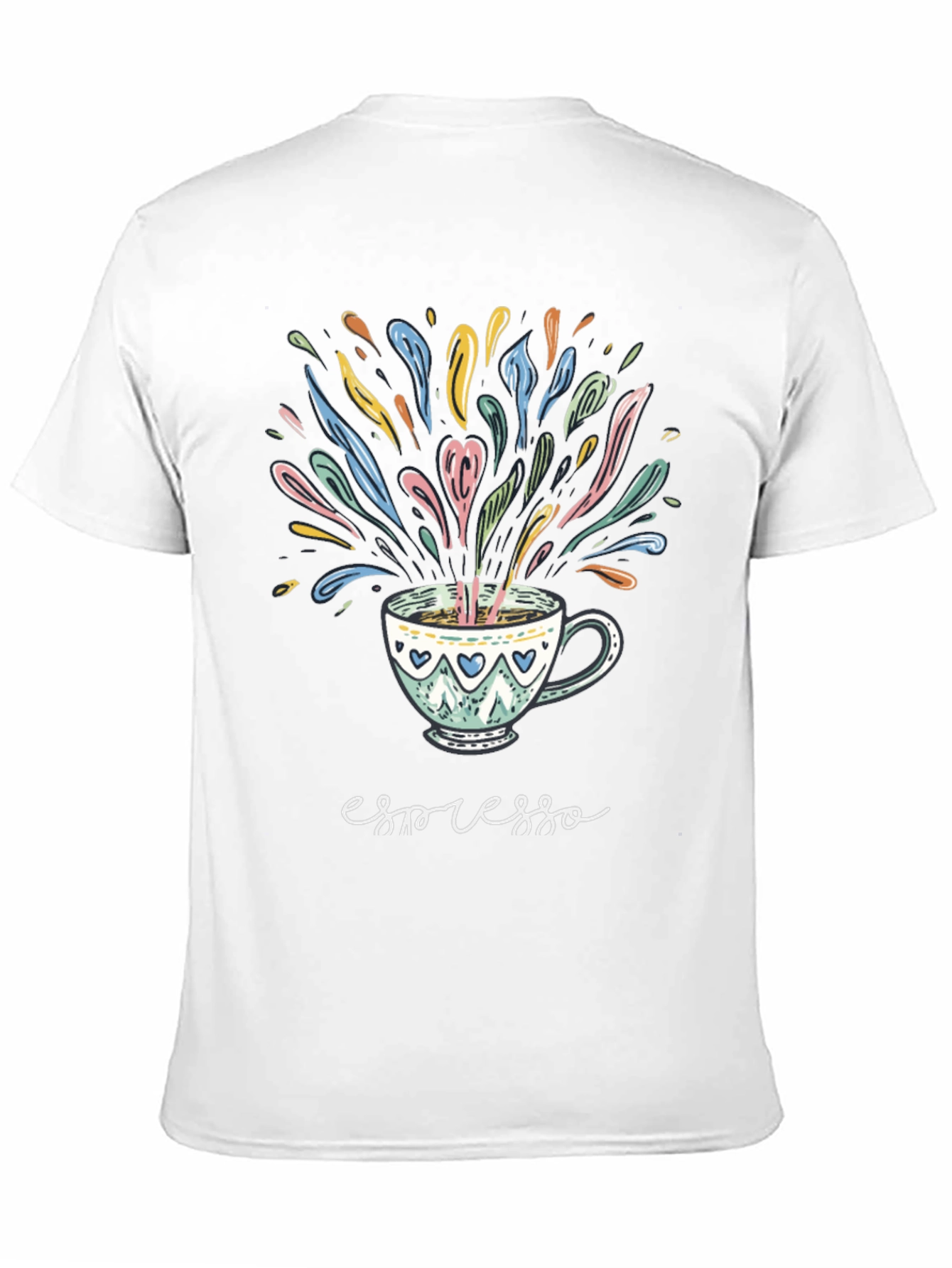 Espresso Art T-Shirt - Stylish Coffee Lover Tee