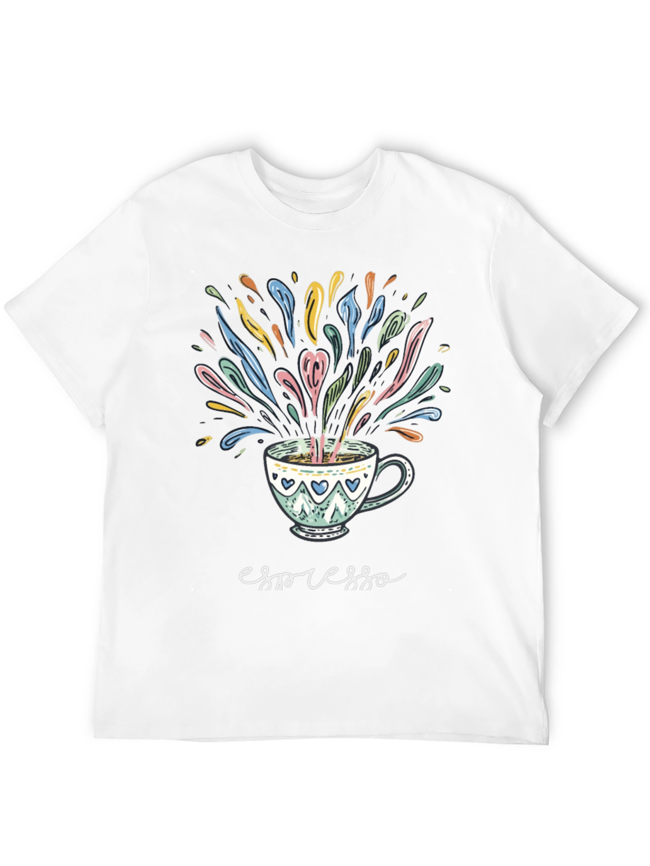 Espresso Art T-Shirt - Stylish Coffee Lover Tee