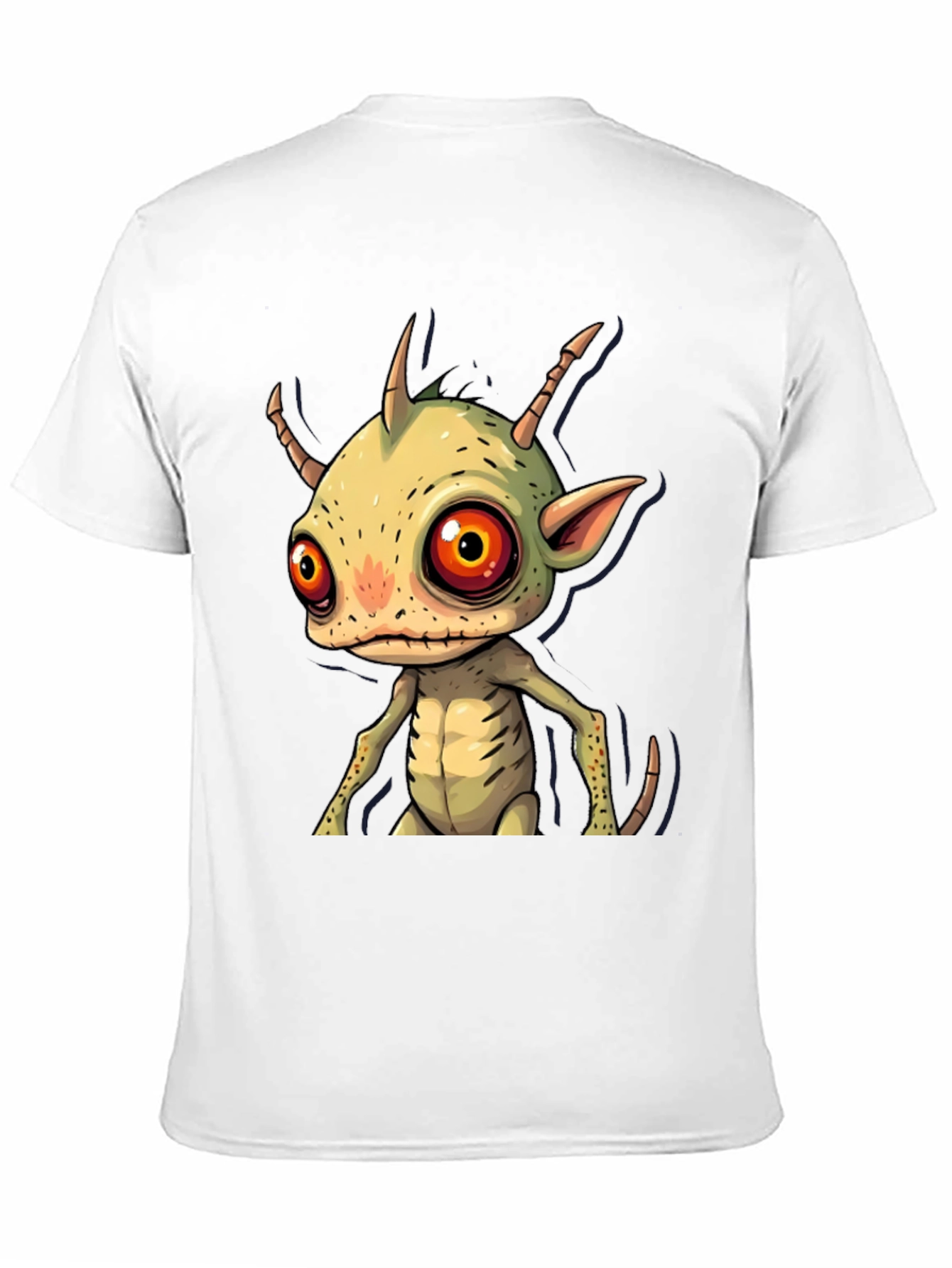 Cartoon Alien Graphic T-Shirt