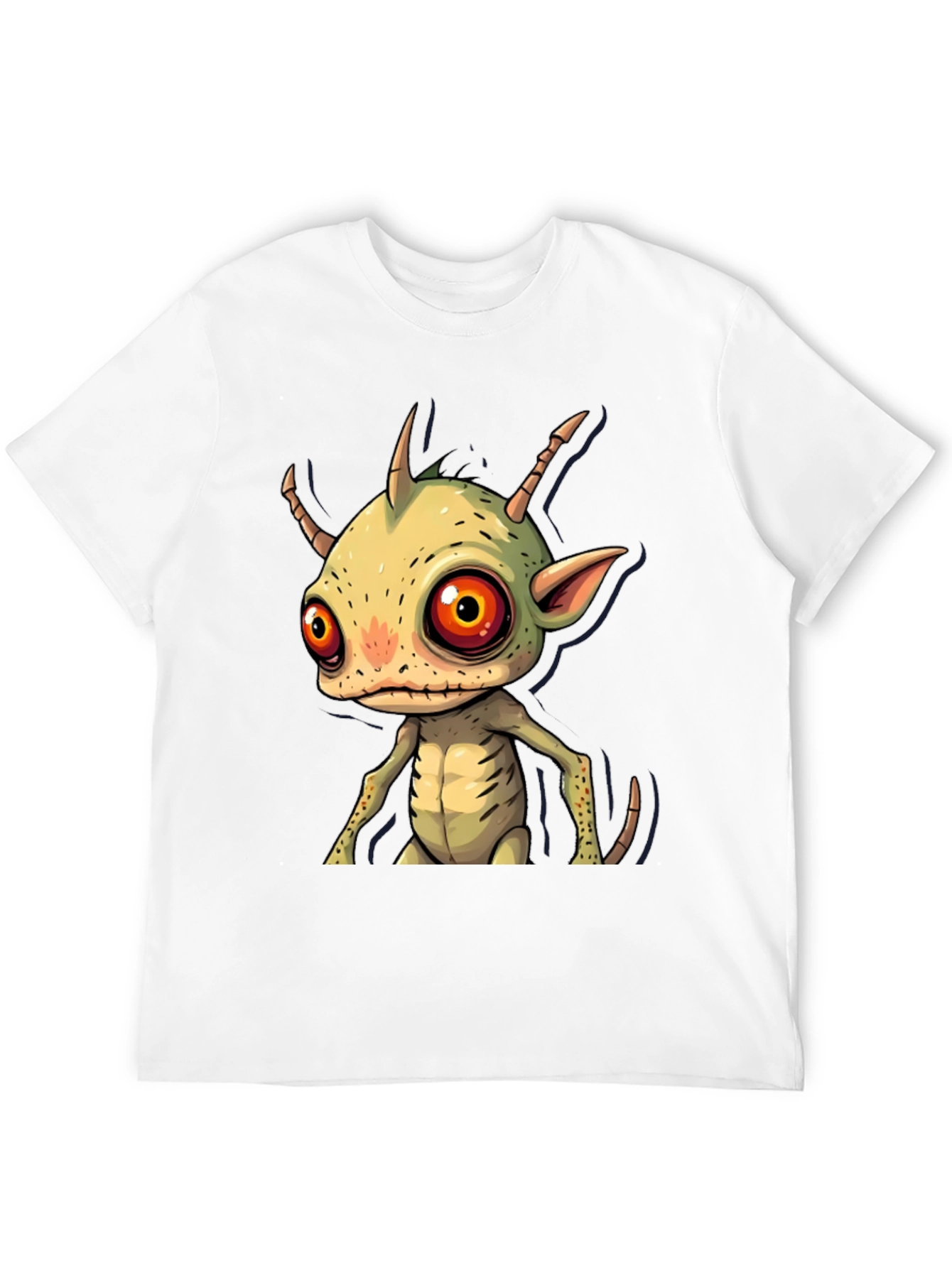 Cartoon Alien Graphic T-Shirt