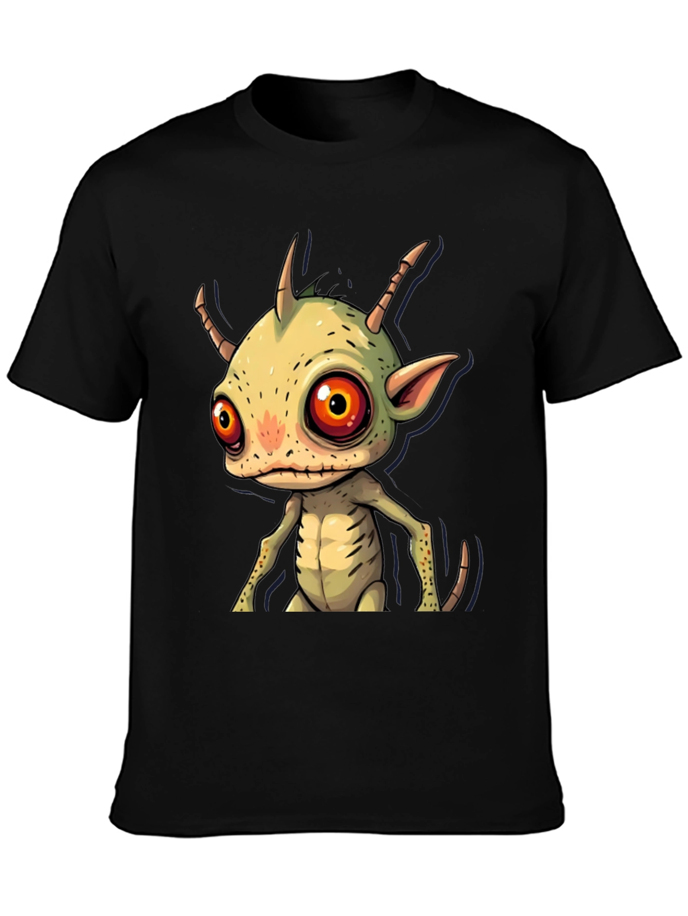 Cartoon Alien Graphic T-Shirt