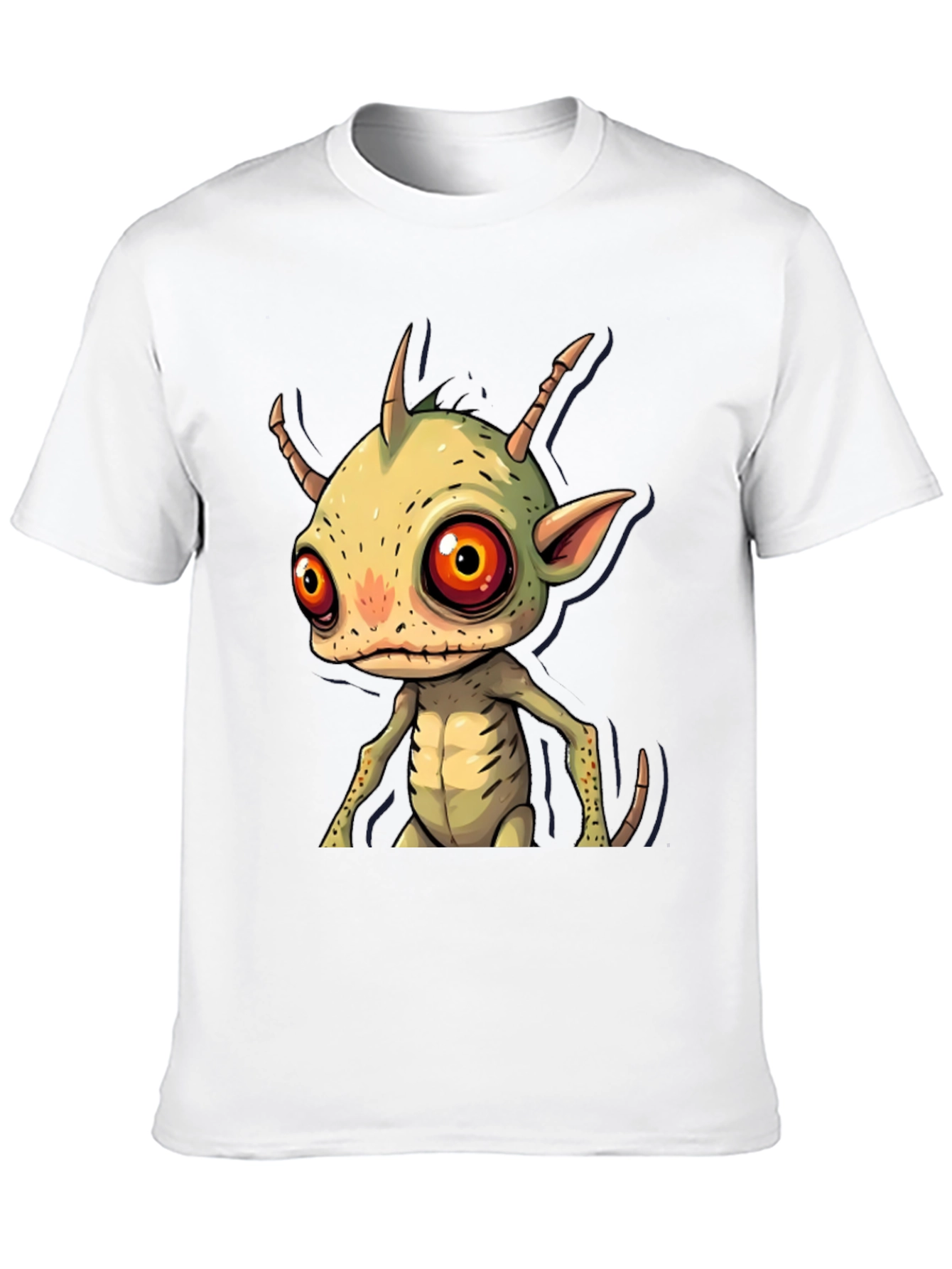 Cartoon Alien Graphic T-Shirt