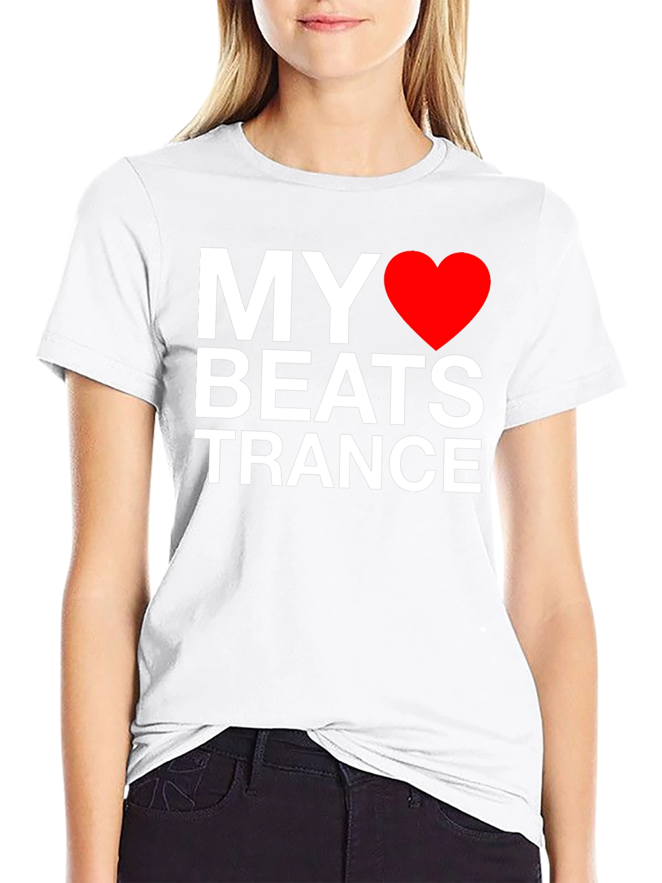 My Heart Beats Trance T-Shirt - Black