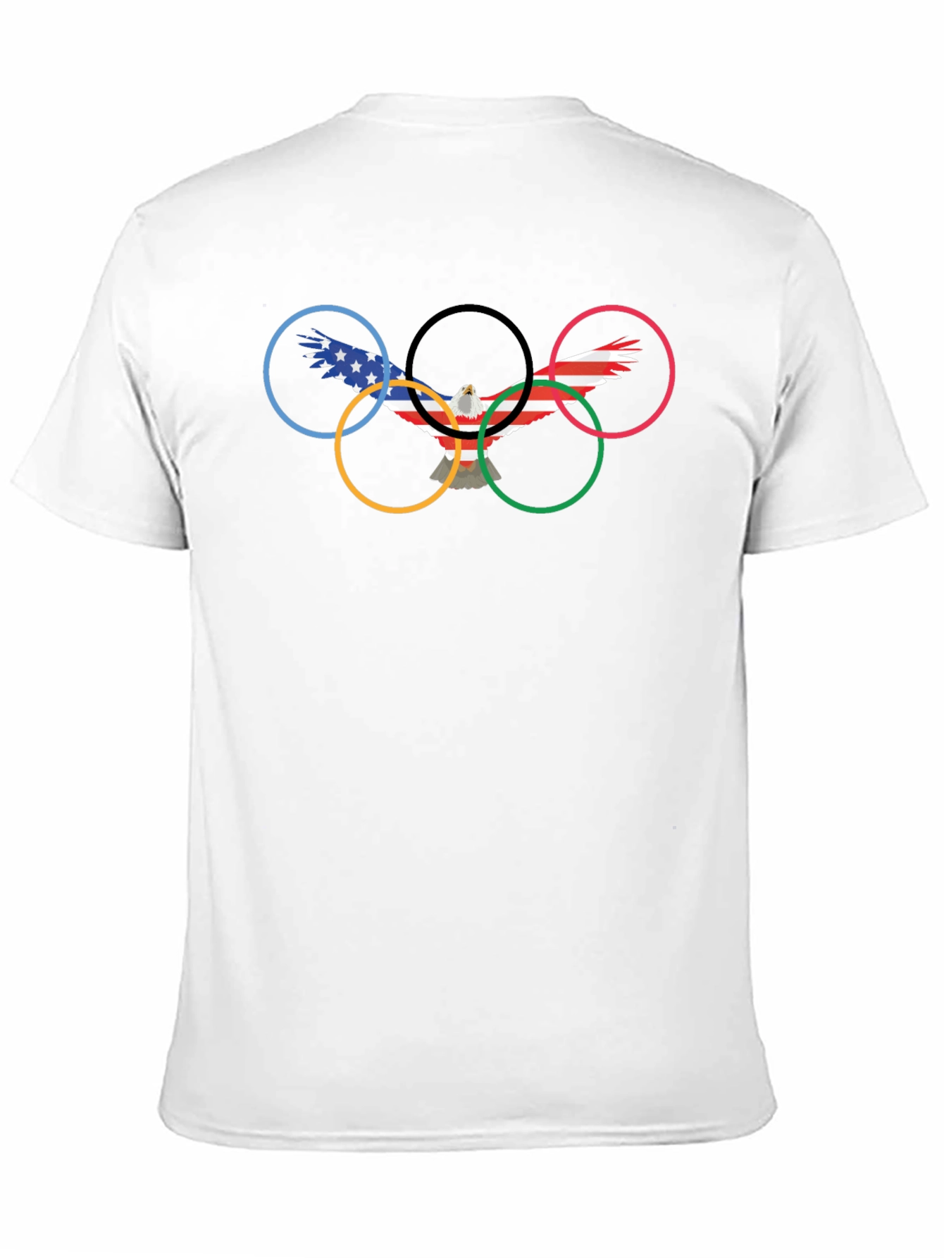 Olympic Rings Eagle Graphic T-Shirt