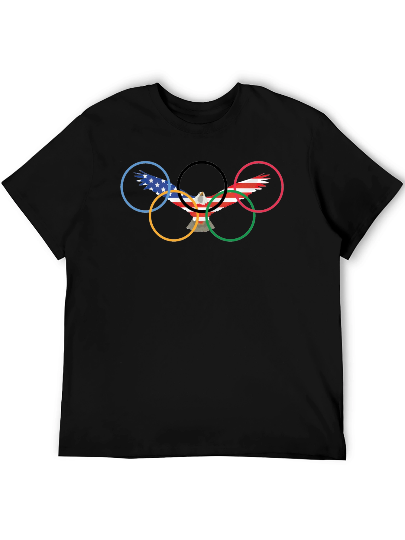 Olympic Rings Eagle Graphic T-Shirt