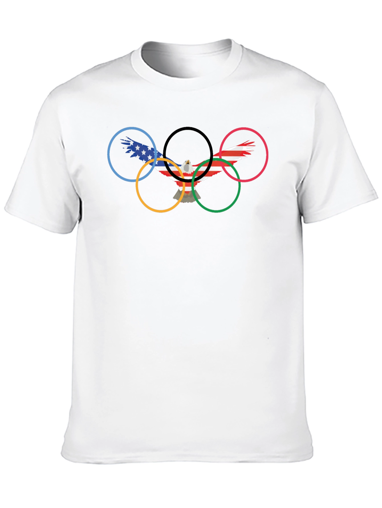 Olympic Rings Eagle Graphic T-Shirt