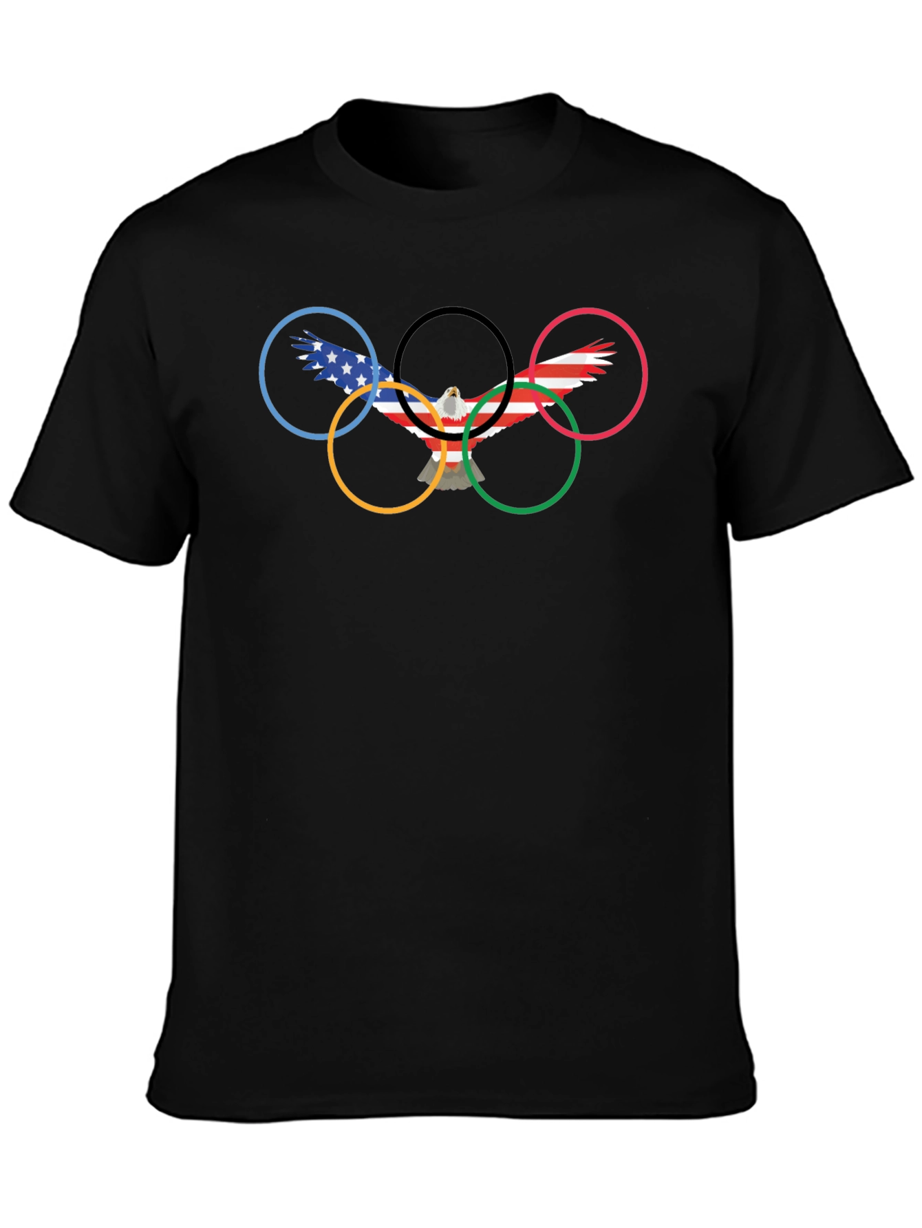Olympic Rings Eagle Graphic T-Shirt