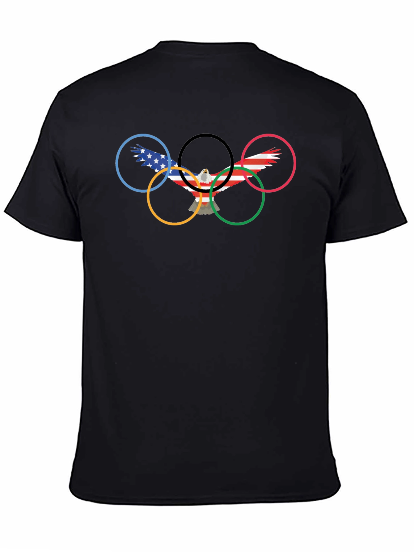 Olympic Rings Eagle Graphic T-Shirt