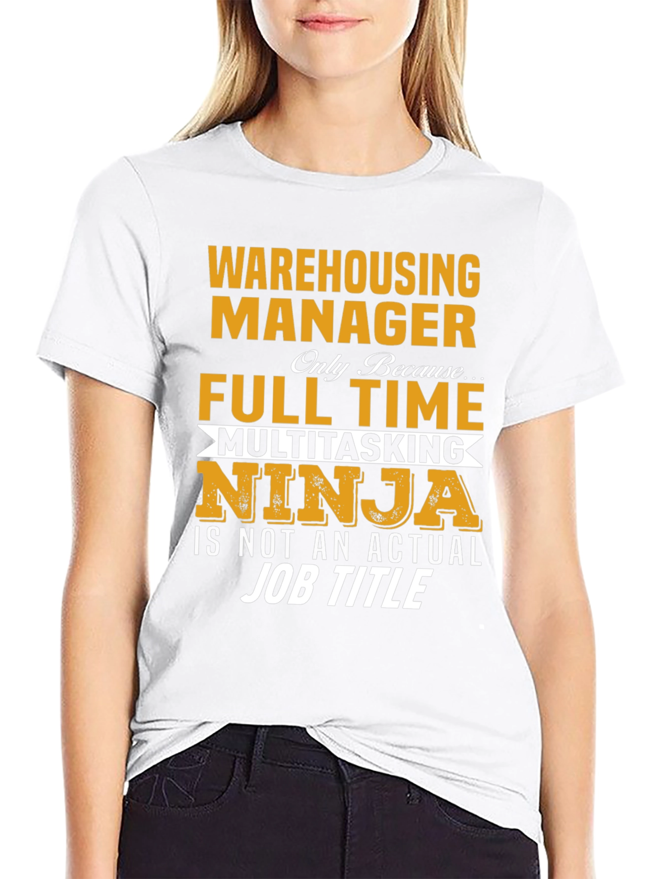 Warehousing Manager Full Time Ninja T-Shirt